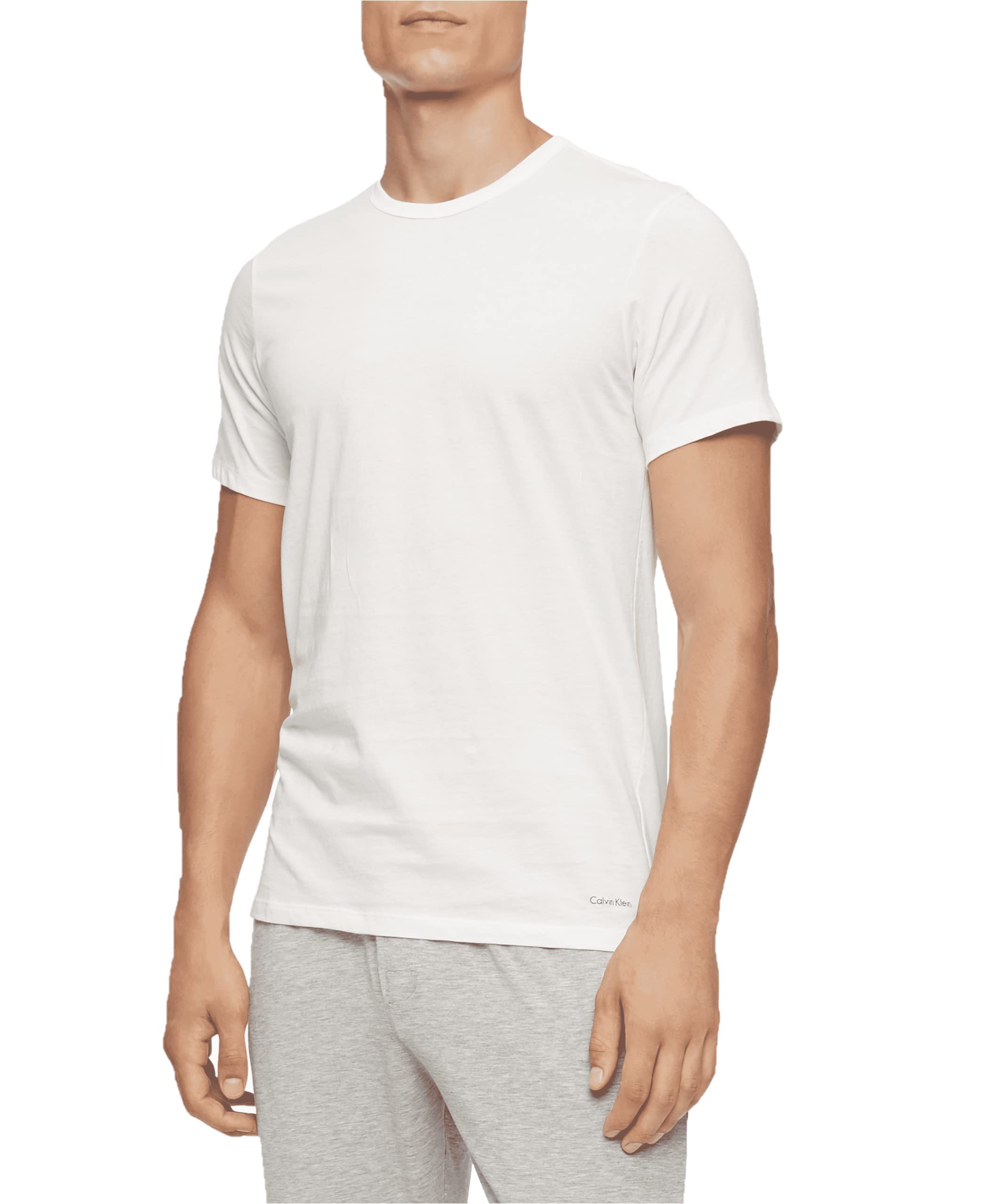 Foto 2 | Camiseta Calvin Klein 100% Algodón Para Hombre, Paquete De 5, Color Blanco, Talla M - Venta Internacional.