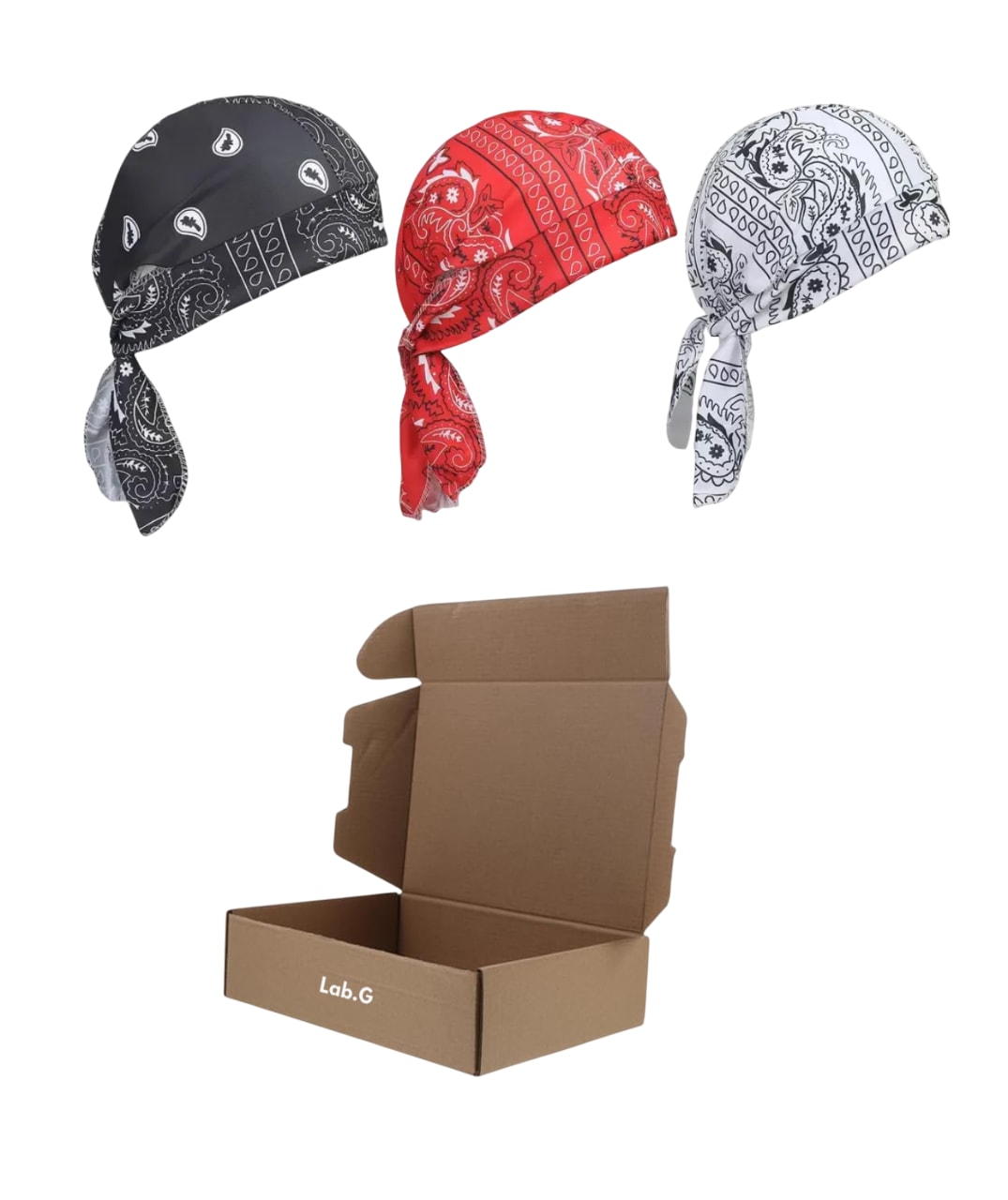 3 Piezas De Bufanda Gorro Bandana Unisex $479