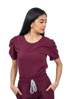 Foto 2 | Pijama Quirúrgica Jogger Stretch Antifluido Scrub Eliz Vino