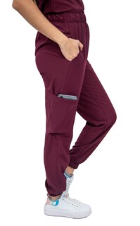 Foto 4 | Pijama Quirúrgica Jogger Stretch Antifluido Scrub Eliz Vino