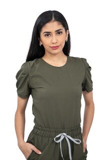 Foto 2 | Pijama Quirúrgica Antifluido Scrub Verde para Mujer