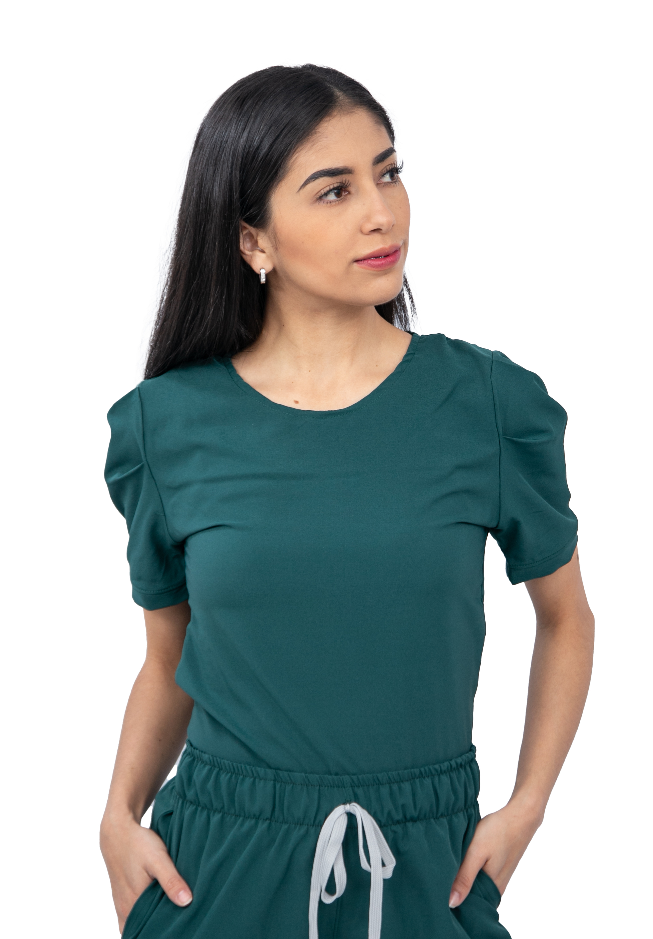 Foto 2 | Pijama Quirúrgica Antifluido Scrub Verde para Mujer