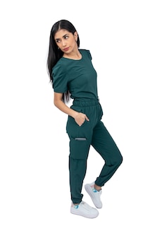 Foto 3 | Pijama Quirúrgica Antifluido Scrub Verde para Mujer