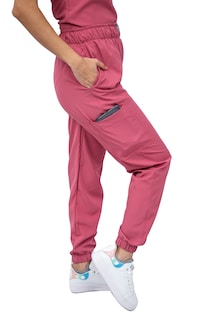 Foto 4 | Pijama Quirúrgica de Mujer Jogger Stretch Antifluido Scrub Eliz Palo Rosa