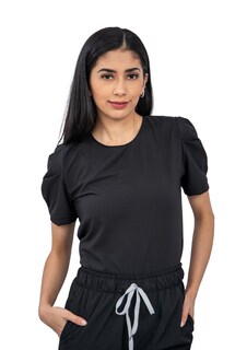 Foto 2 | Pijama Quirúrgica Stretch Antifluido Scrub Eliz Negro