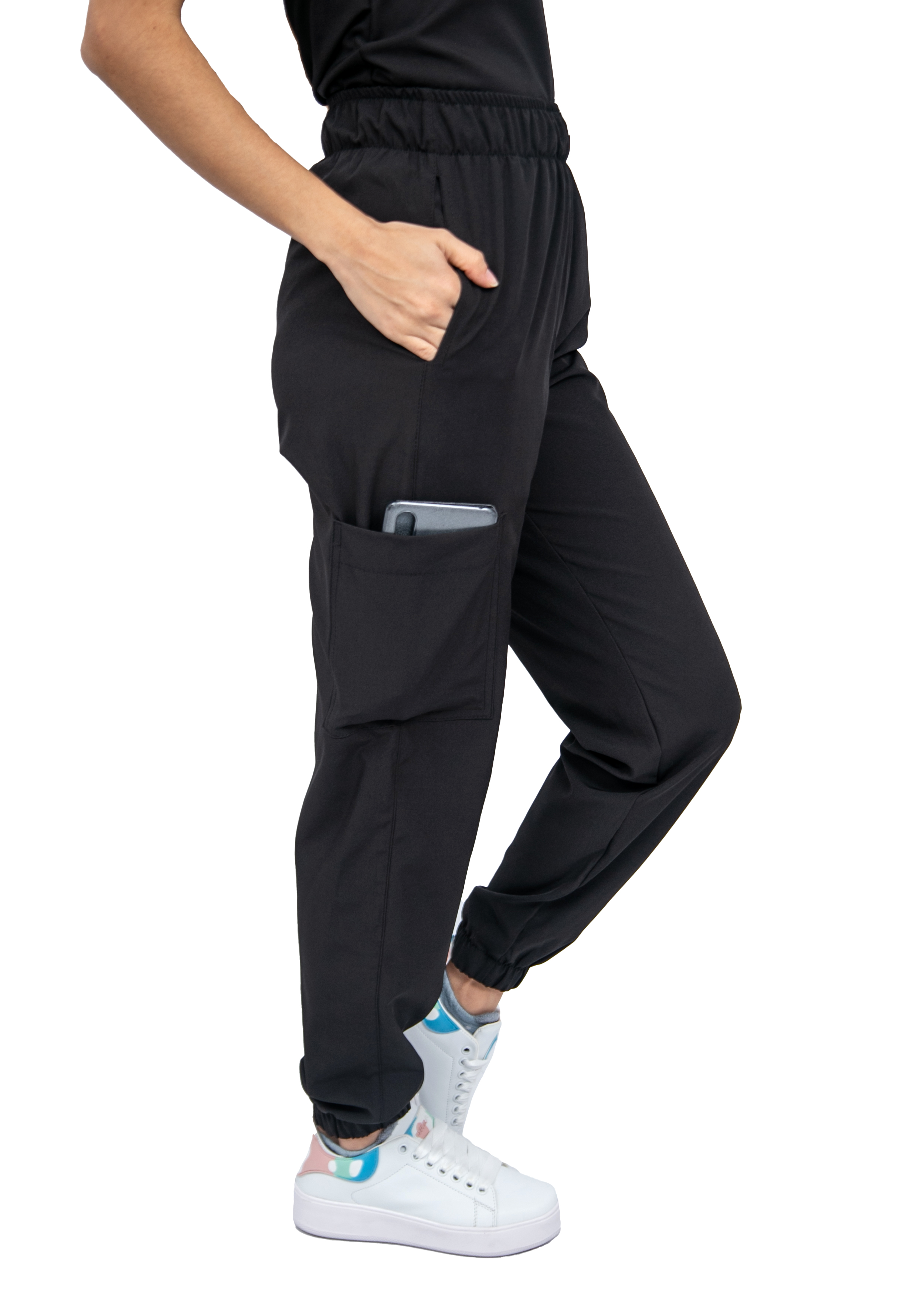 Foto 5 pulgar | Pijama Quirúrgica Stretch Antifluido Scrub Eliz Negro