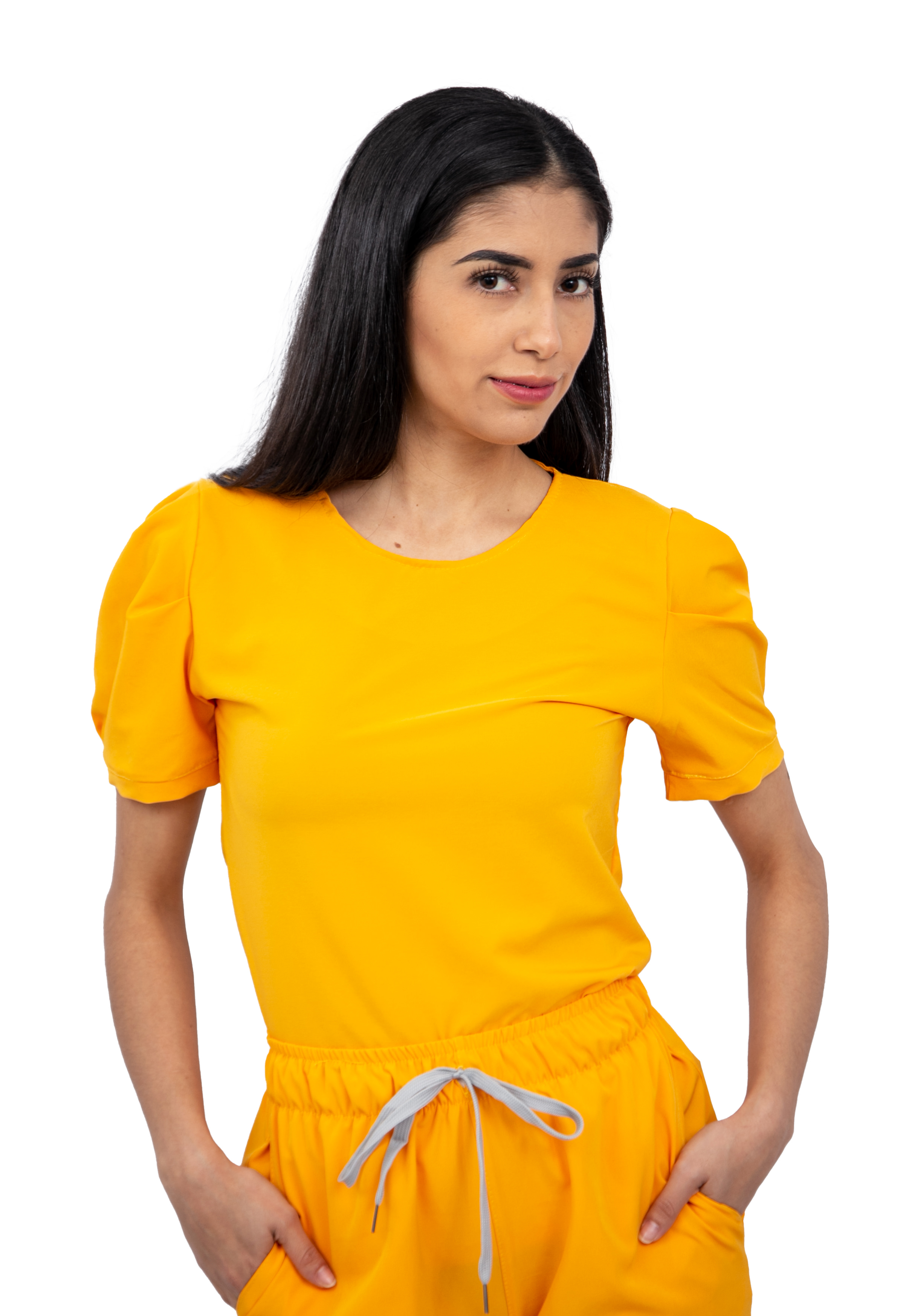 Foto 3 pulgar | Pijama Quirúrgica Mujer Jogger Stretch Antifluido Scrub Eliz Kolorum Mango
