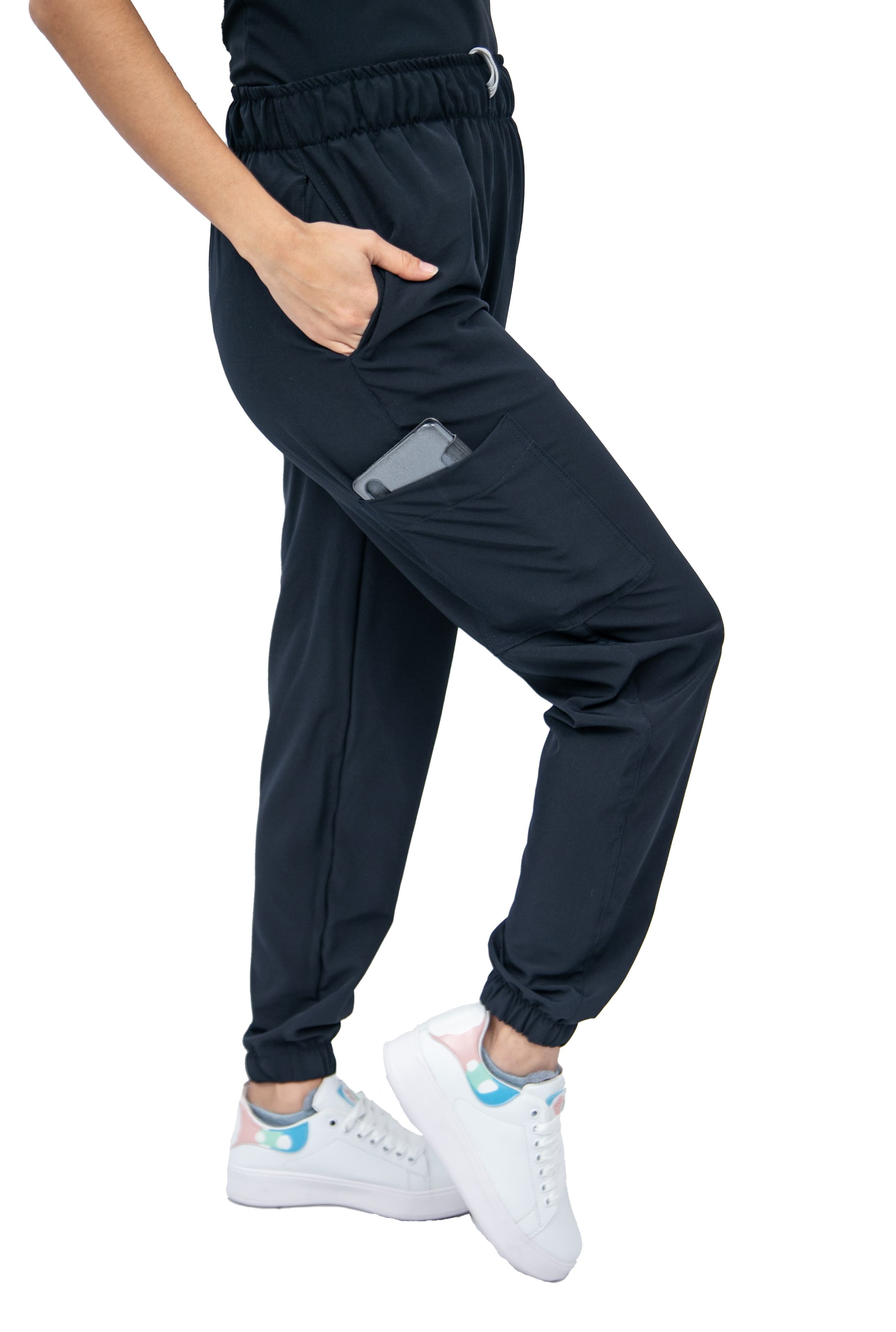 Foto 4 | Pijama Quirúrgica Antifluido Scrub Azul Marino para Mujer