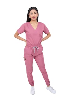 Foto 1 | Pijama Quirúrgica Jogger Antifluidos Dama Mvsb Kolorum Palo De Rosa