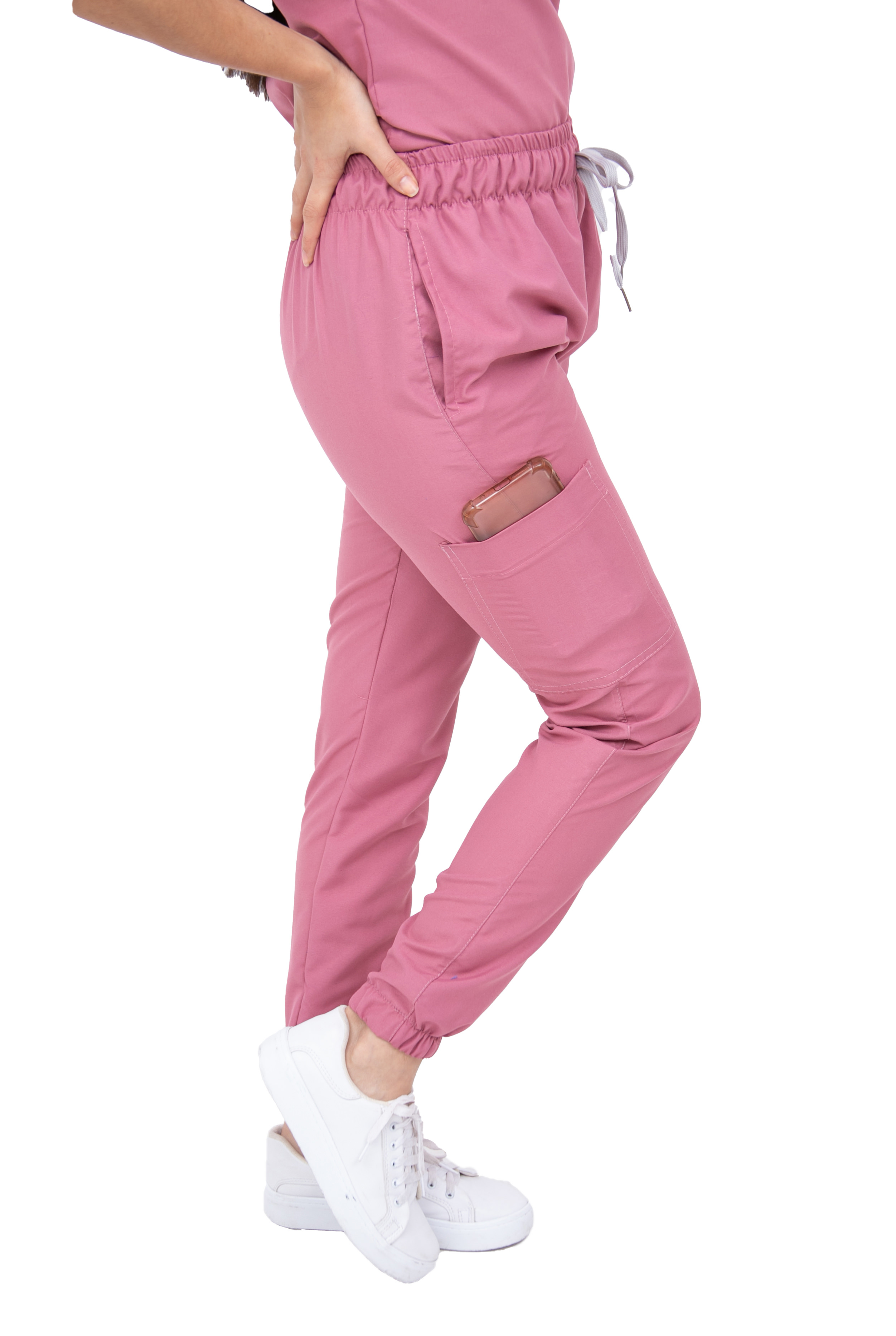 Foto 5 pulgar | Pijama Quirúrgica Jogger Antifluidos Dama Mvsb Kolorum Palo De Rosa