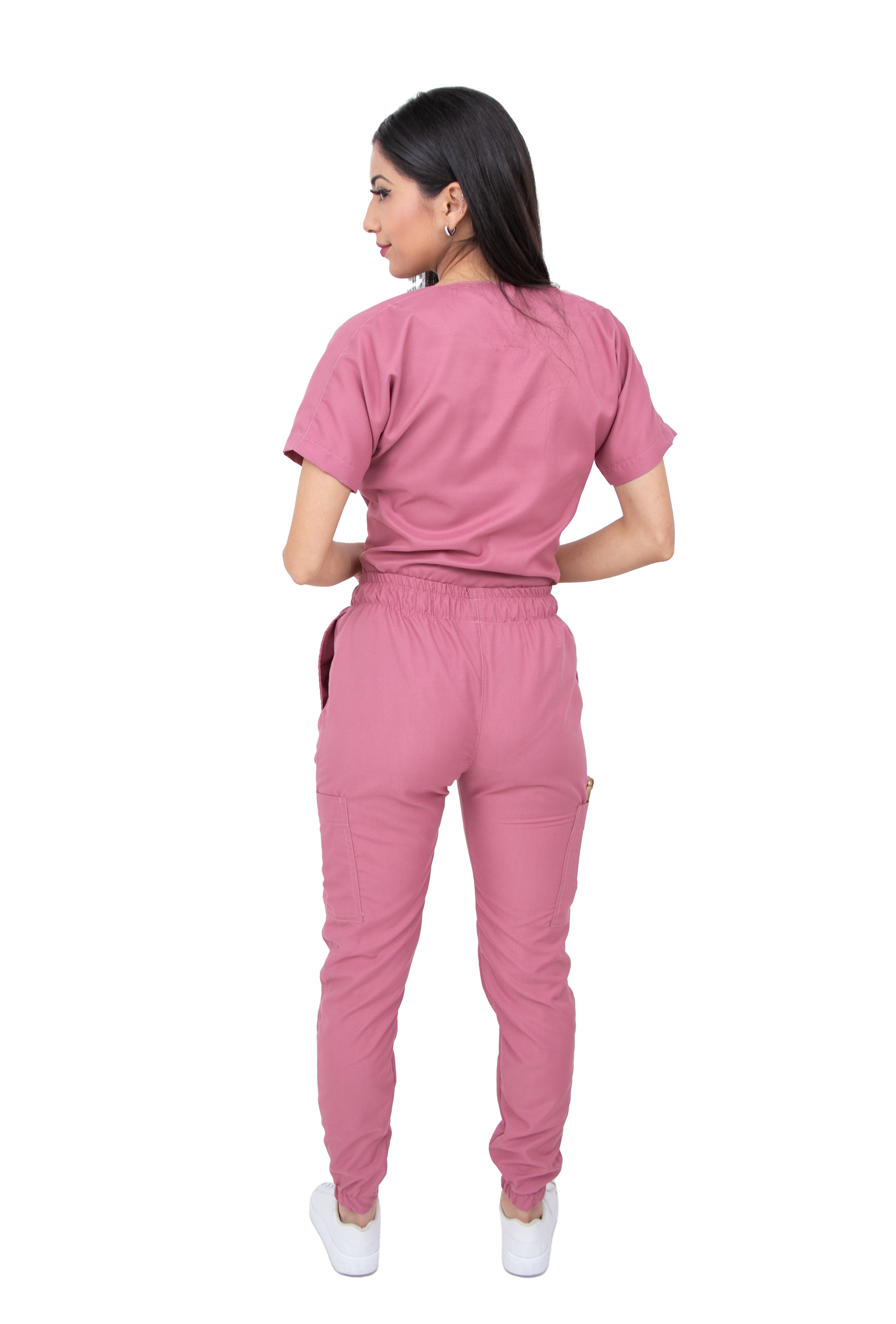 Foto 6 pulgar | Pijama Quirúrgica Jogger Antifluidos Dama Mvsb Kolorum Palo De Rosa