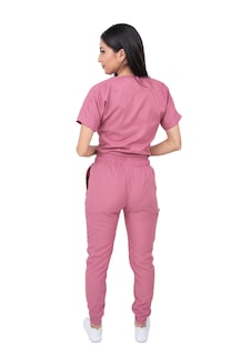 Foto 5 | Pijama Quirúrgica Jogger Antifluidos Dama Mvsb Kolorum Palo De Rosa