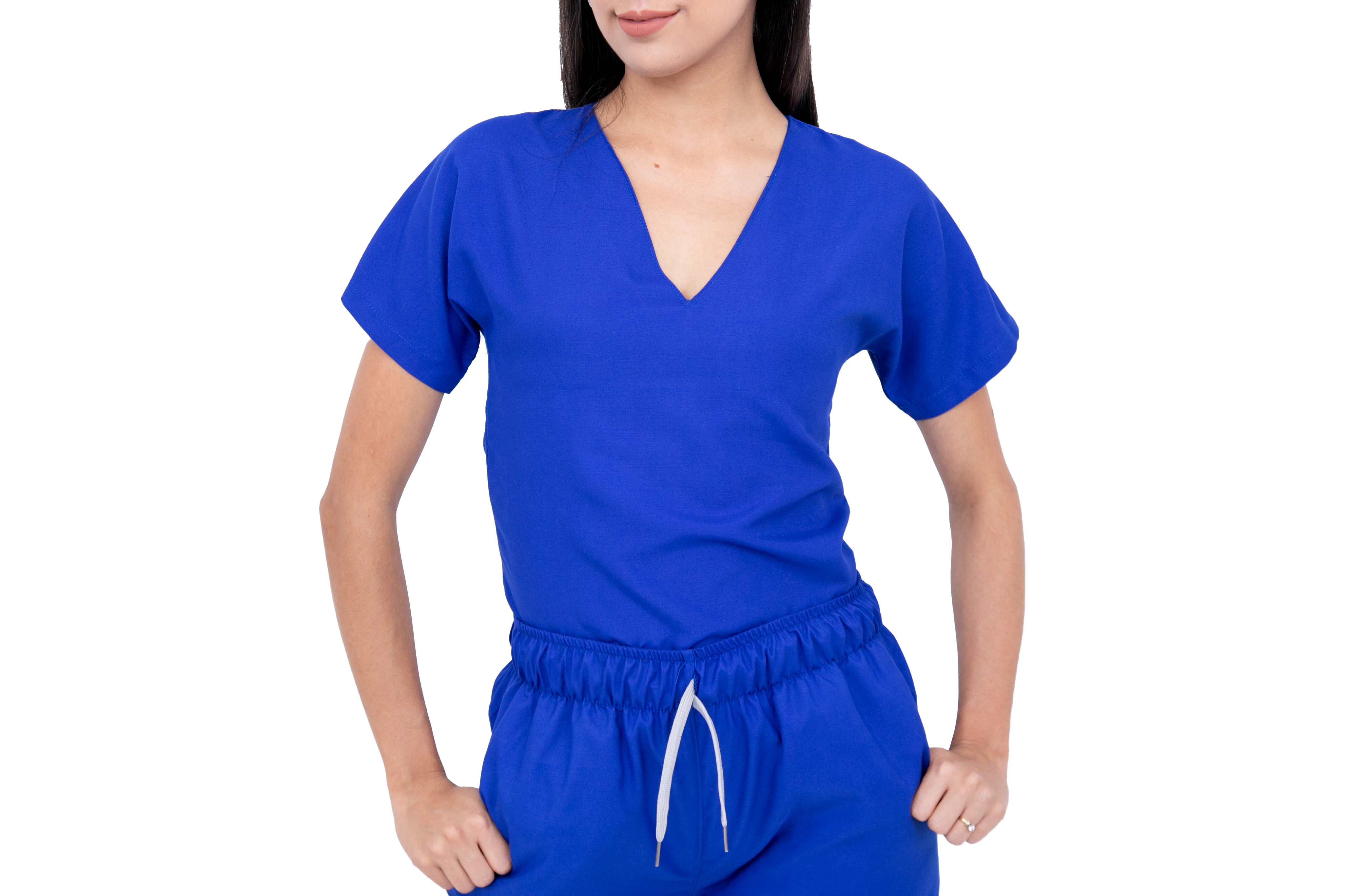 Foto 3 pulgar | Pijama Quirúrgica Jogger Antifluidos Azul para Dama