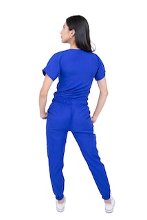 Foto 5 | Pijama Quirúrgica Jogger Antifluidos Azul para Dama