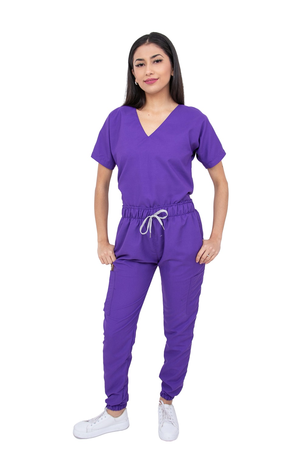 Foto 2 pulgar | Pijama Quirúrgica Jogger Antifluidos Mvsb Kolorum Morado para Mujer