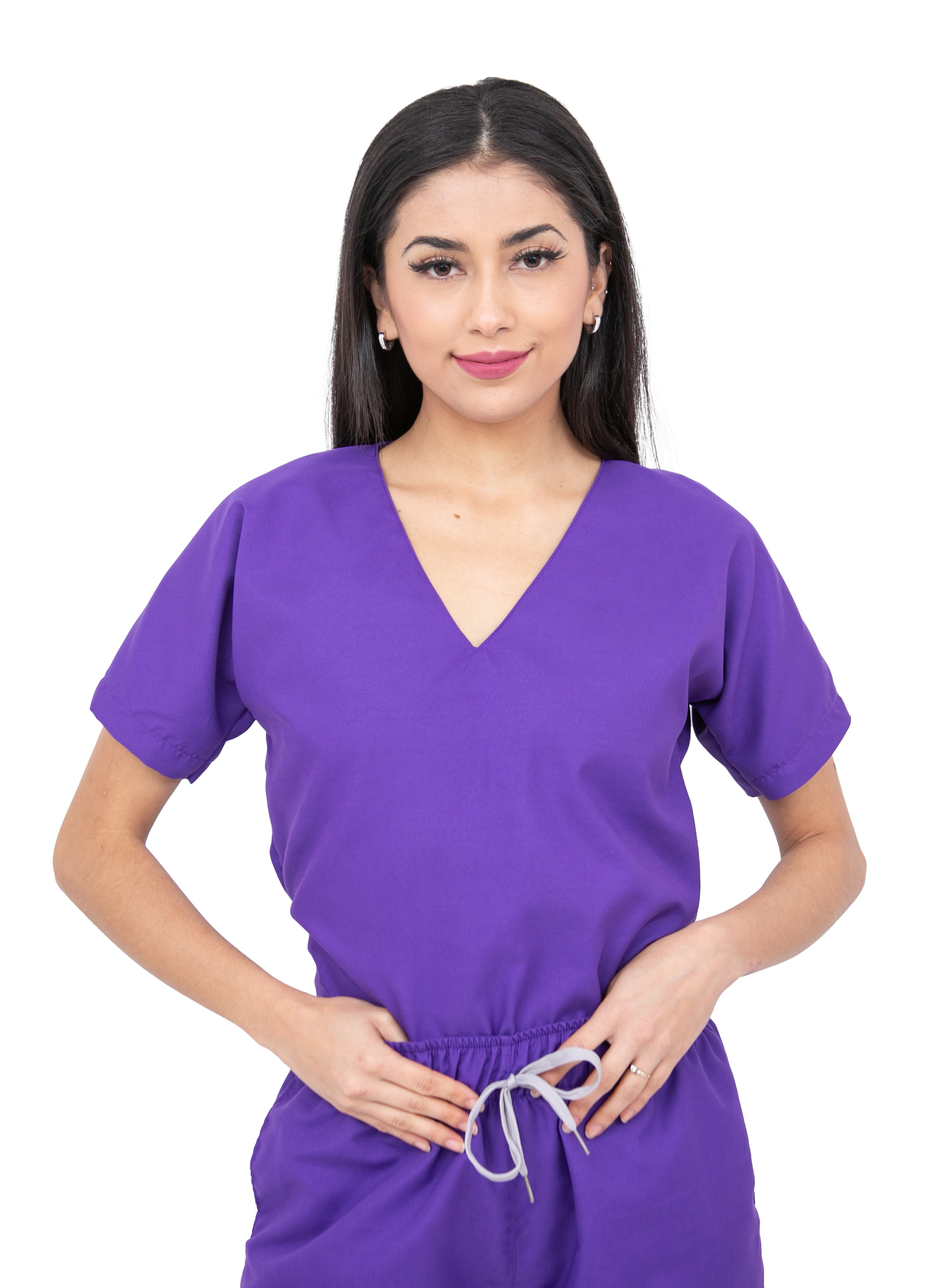 Foto 3 pulgar | Pijama Quirúrgica Jogger Antifluidos Mvsb Kolorum Morado para Mujer