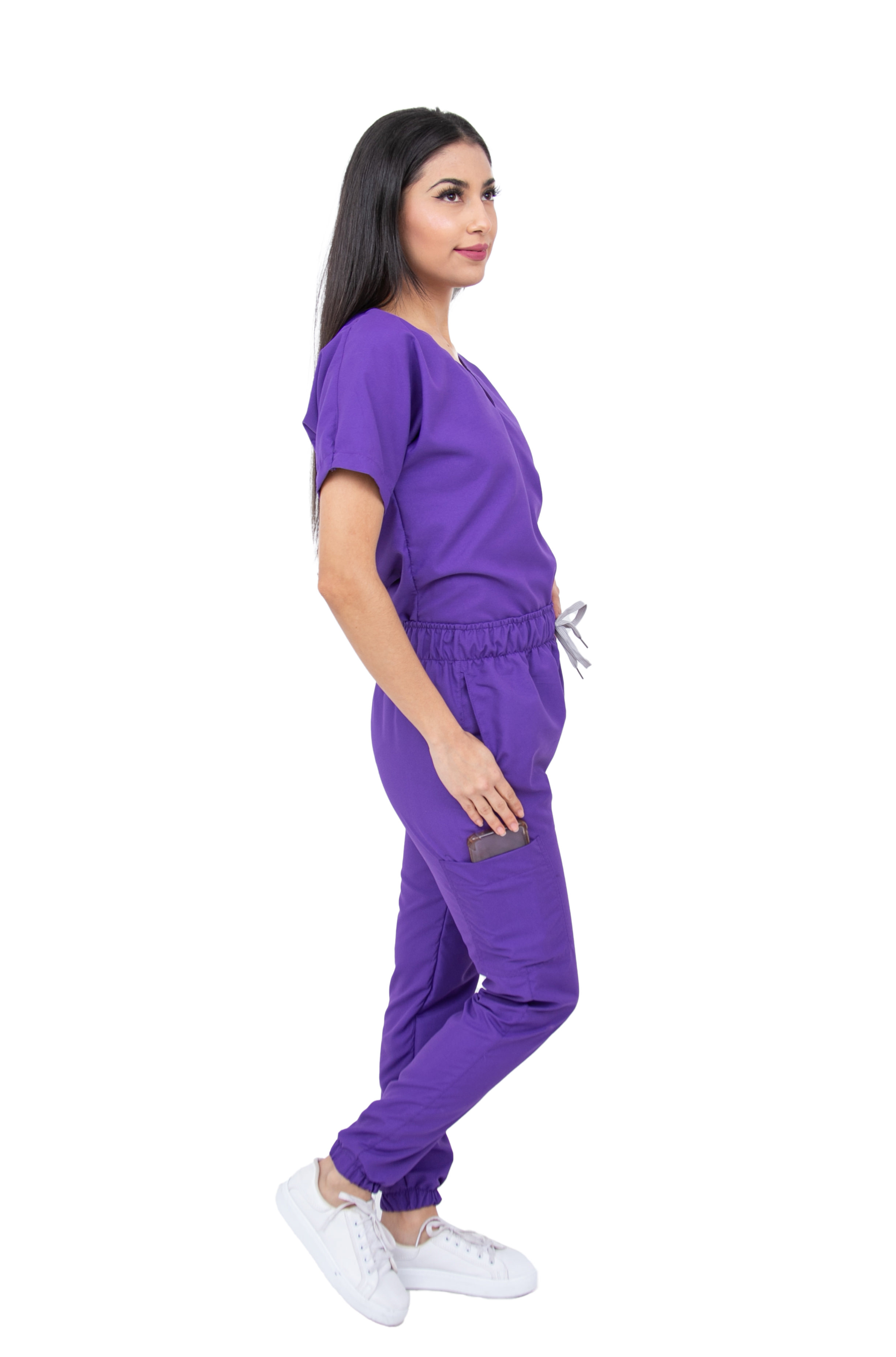 Foto 3 | Pijama Quirúrgica Jogger Antifluidos Mvsb Kolorum Morado para Mujer