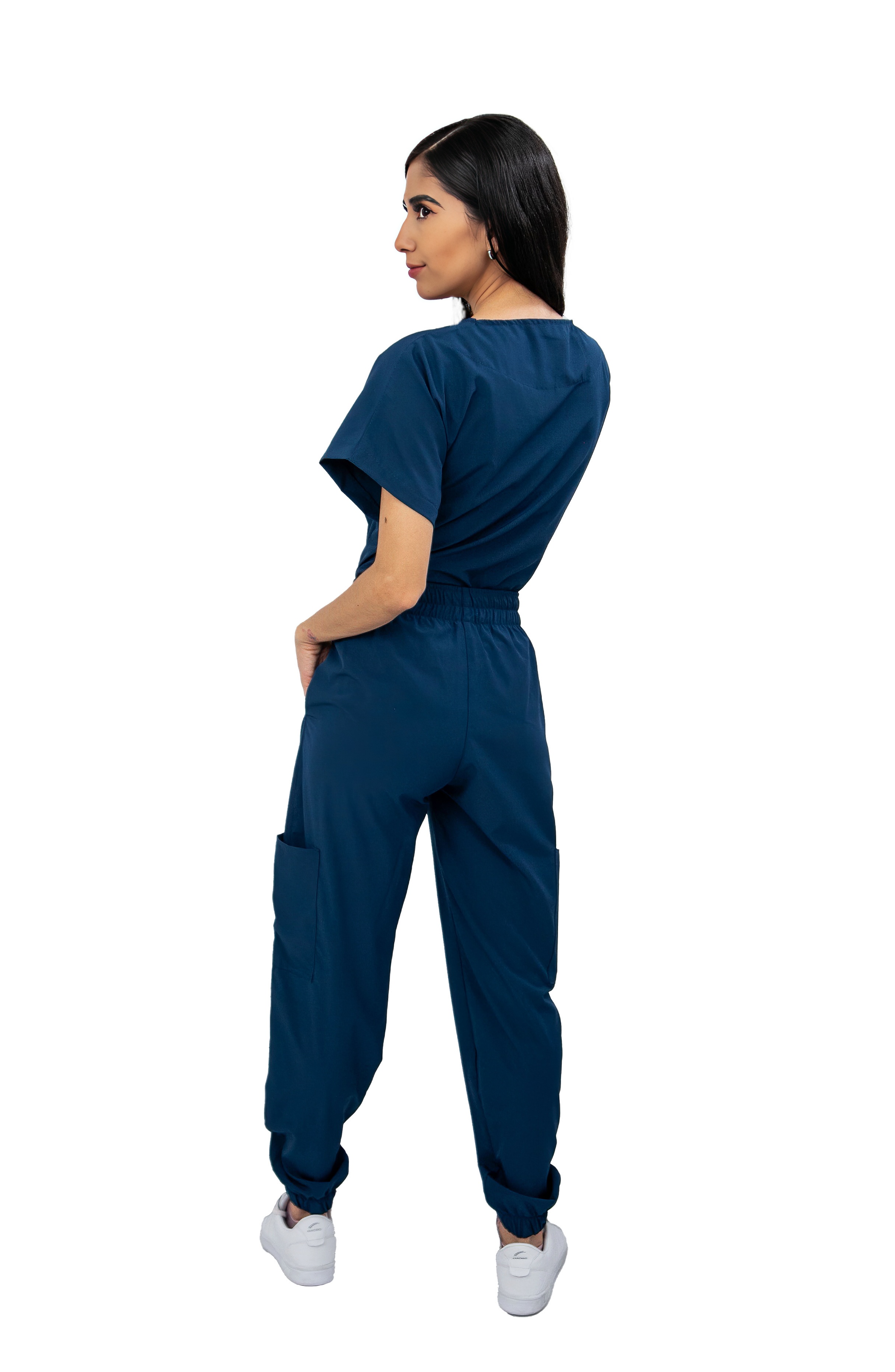 Foto 6 pulgar | Pijama Quirúrgica Jogger Antifluidos Mvsb Kolorum Azul Marino para Dama
