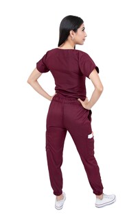 Foto 5 | Pijama Quirúrgica Jogger Antifluidos Mvsb Kolorum Vino para Dama