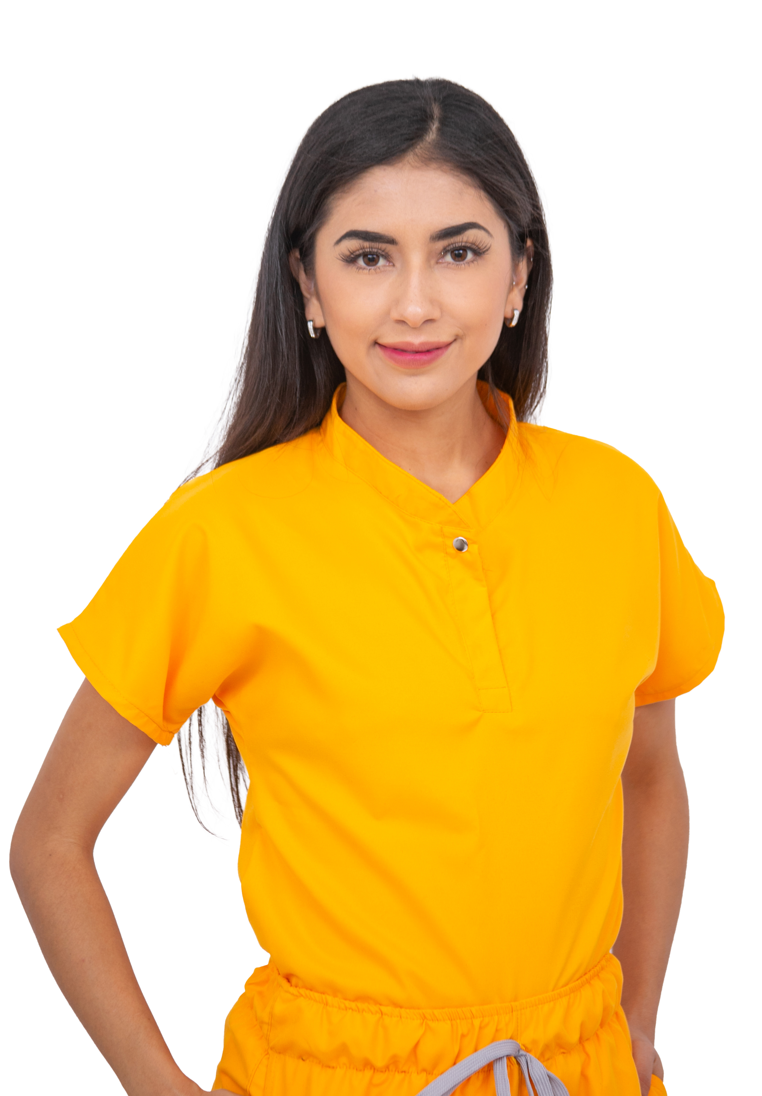 Foto 3 pulgar | Pijama Quirúrgica Dama Jogger Antifluido Stretch Kolorum color Amarillo