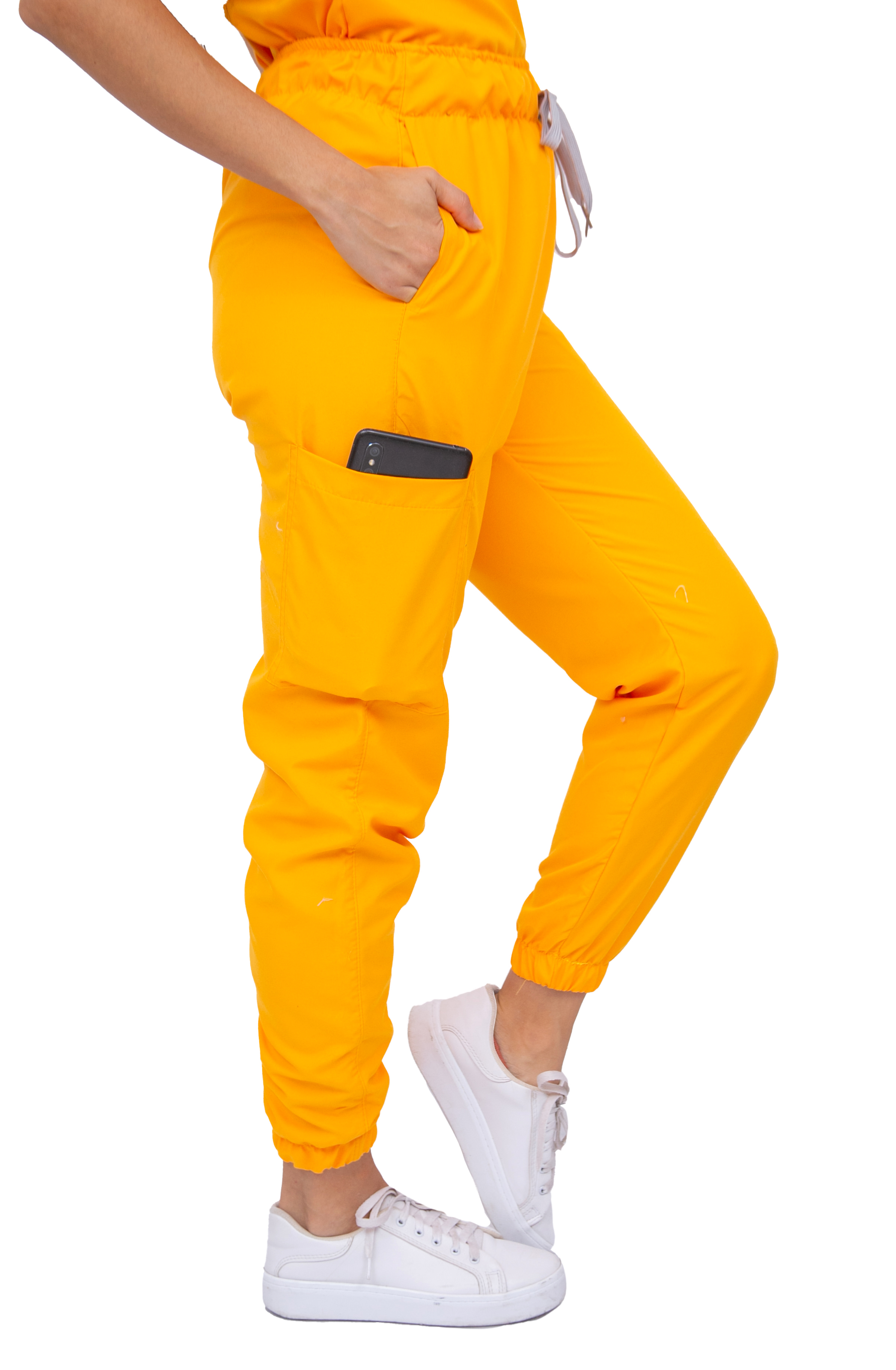 Foto 5 pulgar | Pijama Quirúrgica Dama Jogger Antifluido Stretch Kolorum color Amarillo