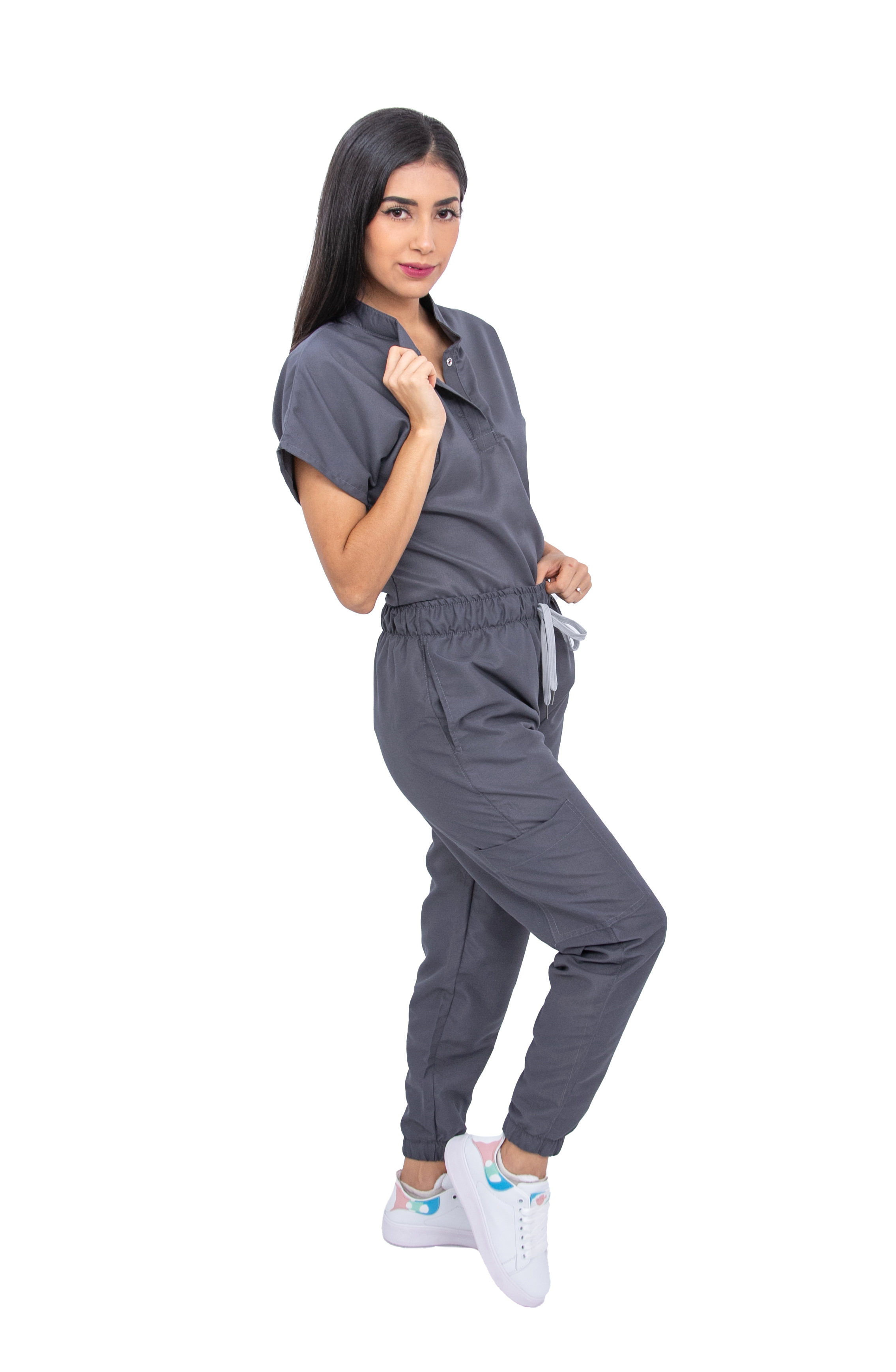 Foto 4 pulgar | Uniforme Quirúrgico Jogger Stretch Kolorum Gris