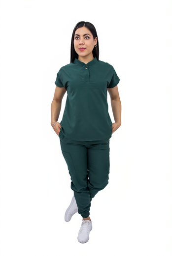 Foto 2 pulgar | Pijama Quirúrgica Verde para Mujer