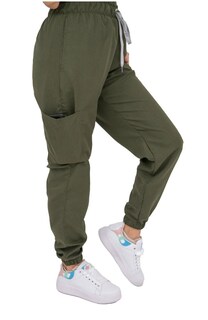 Foto 4 | Pijama Quirúrgica Antifluido Verde Militar para Mujer