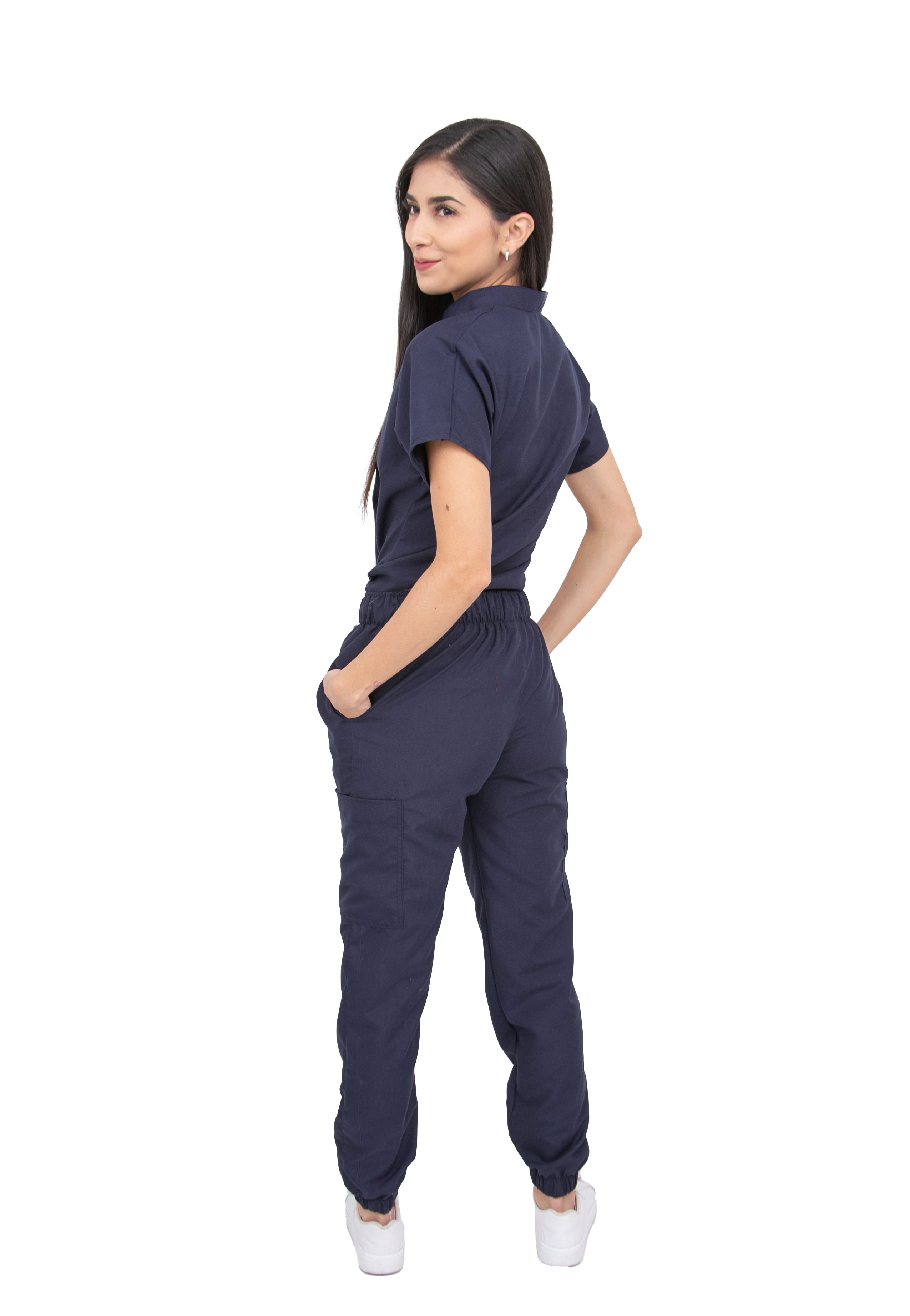 Foto 6 pulgar | Pijama Quirúrgica Azul para Mujer
