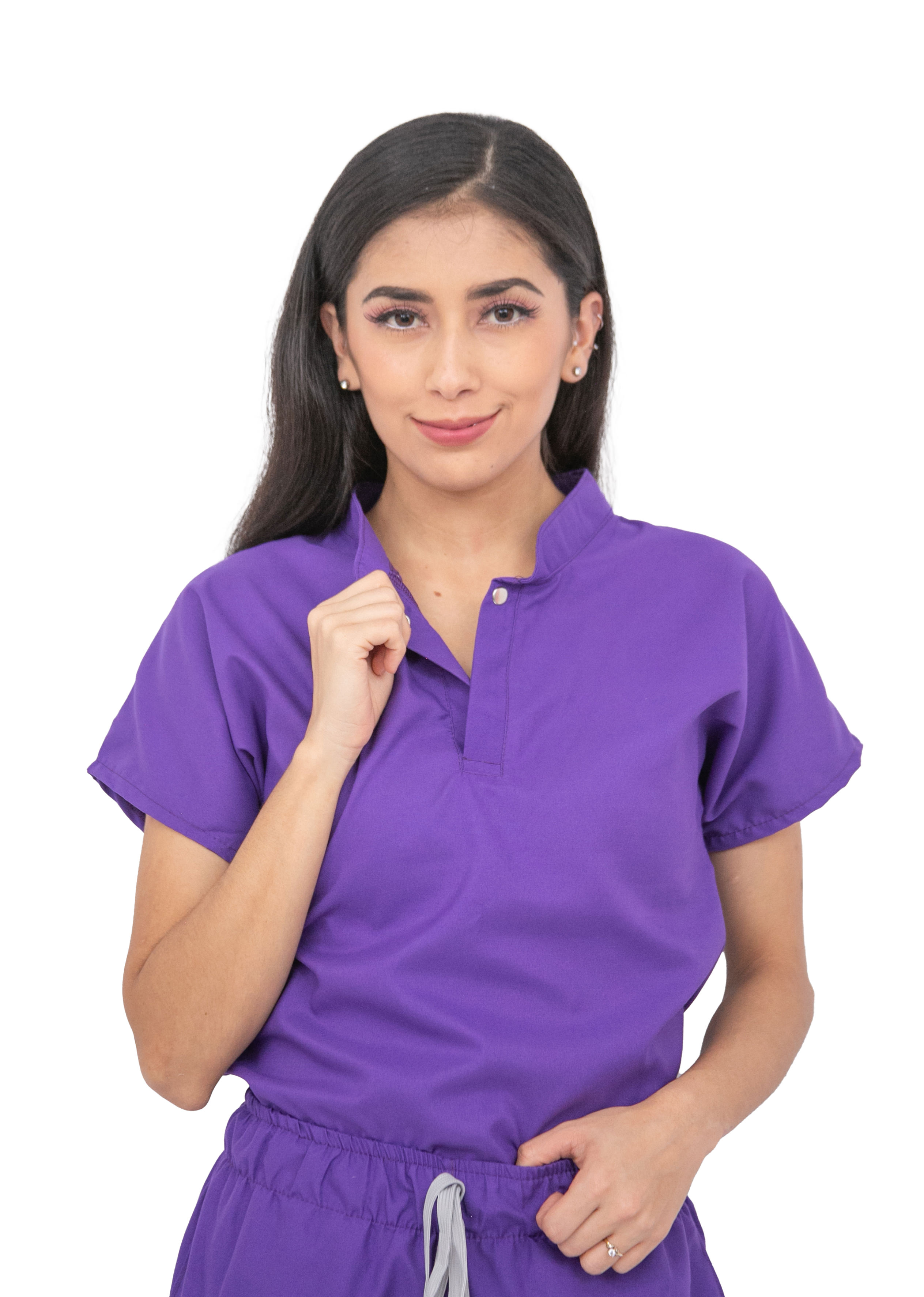 Foto 3 pulgar | Uniforme Quirúrgico Repelente Morado para Mujer