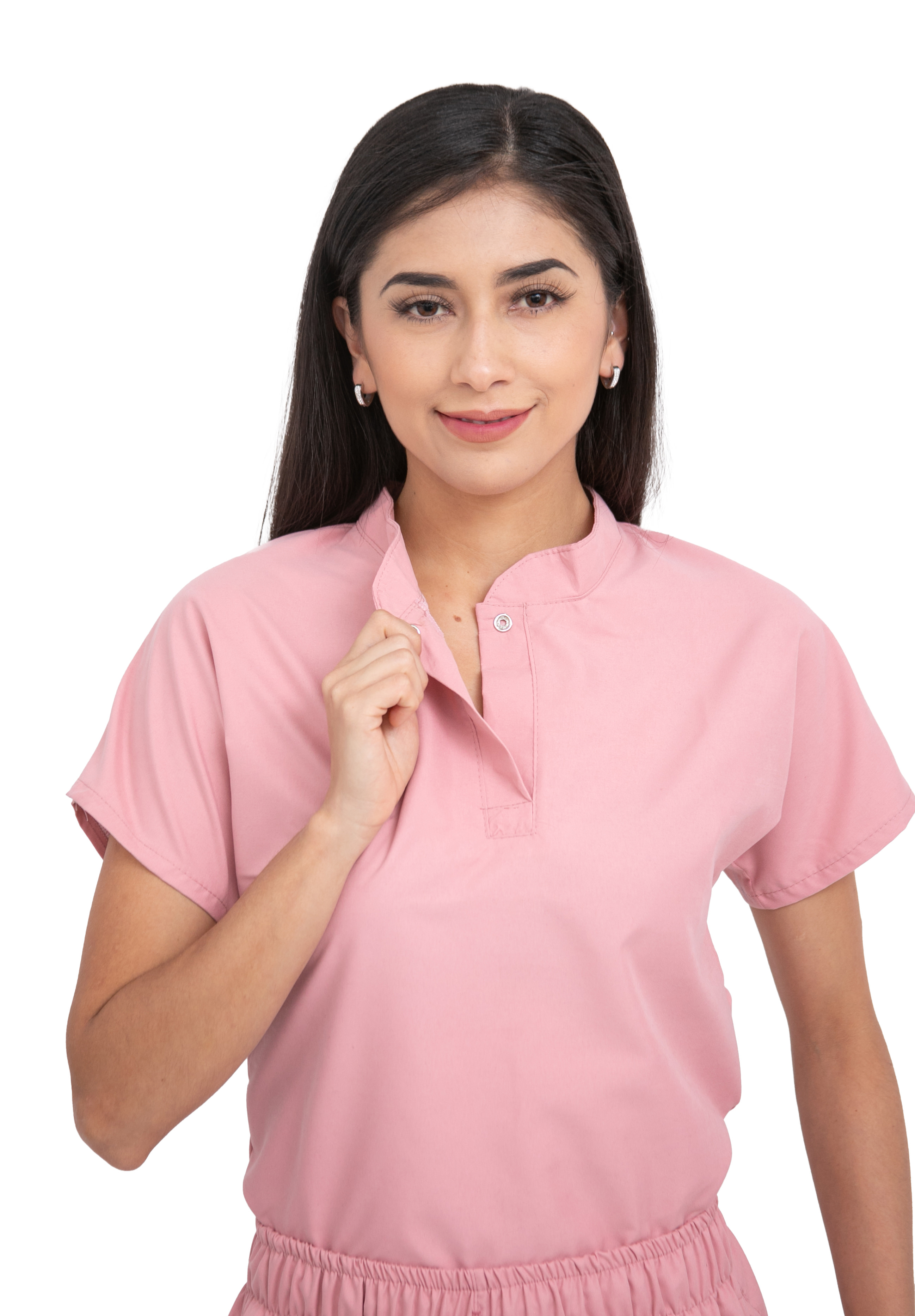 Foto 2 | Pijama Quirúrgica Rosa para Mujer