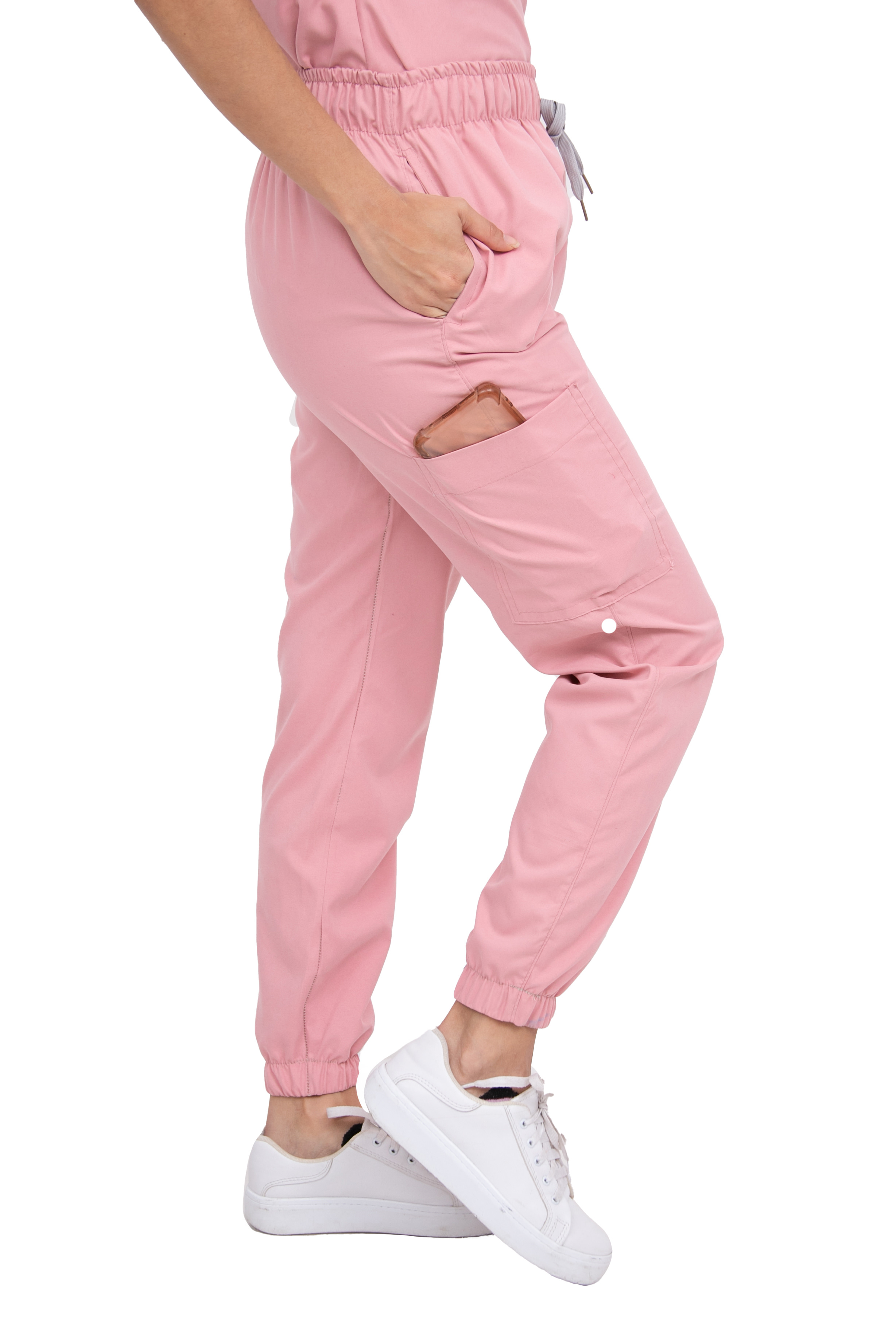 Foto 5 pulgar | Pijama Quirúrgica Rosa para Mujer