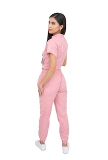 Foto 5 | Pijama Quirúrgica Rosa para Mujer