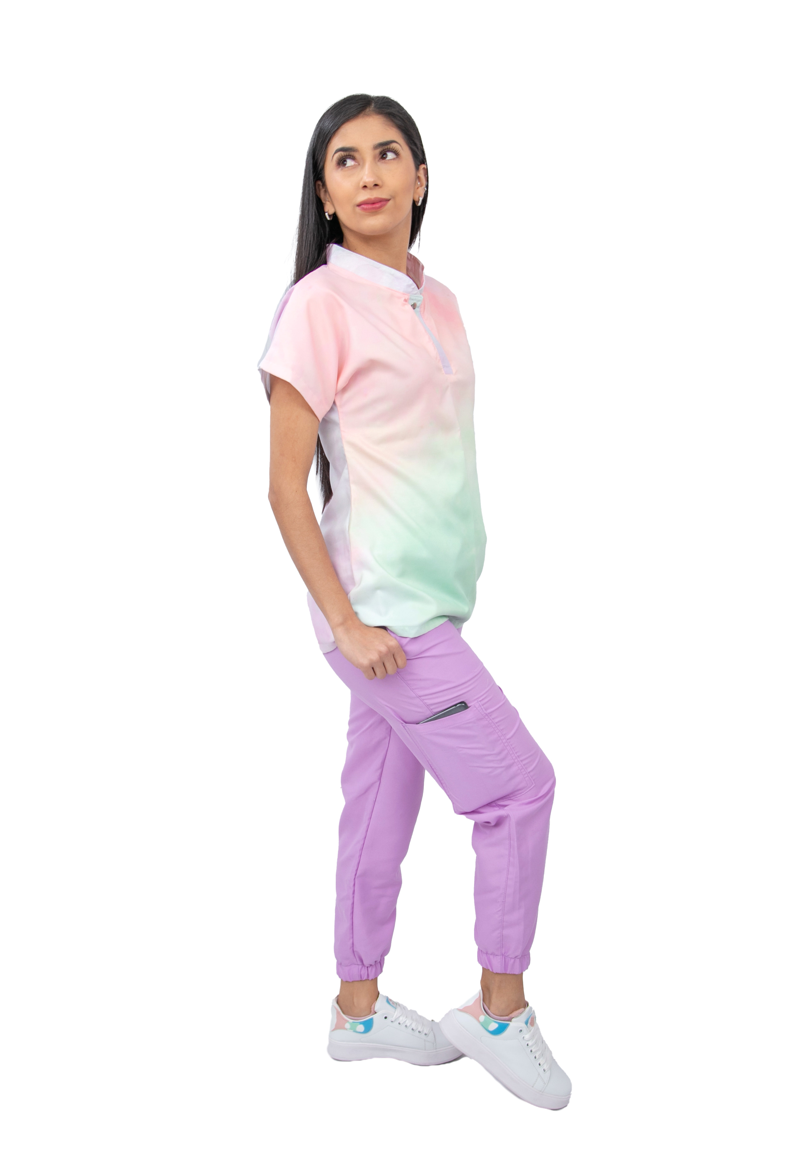 Foto 4 pulgar | Uniforme Quirúrgico Jogger Stretch Kolorum Acuarela
