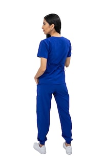 Foto 4 | Pijama Quirúrgica Jogger Stretch Antifluidos Azul para Dama