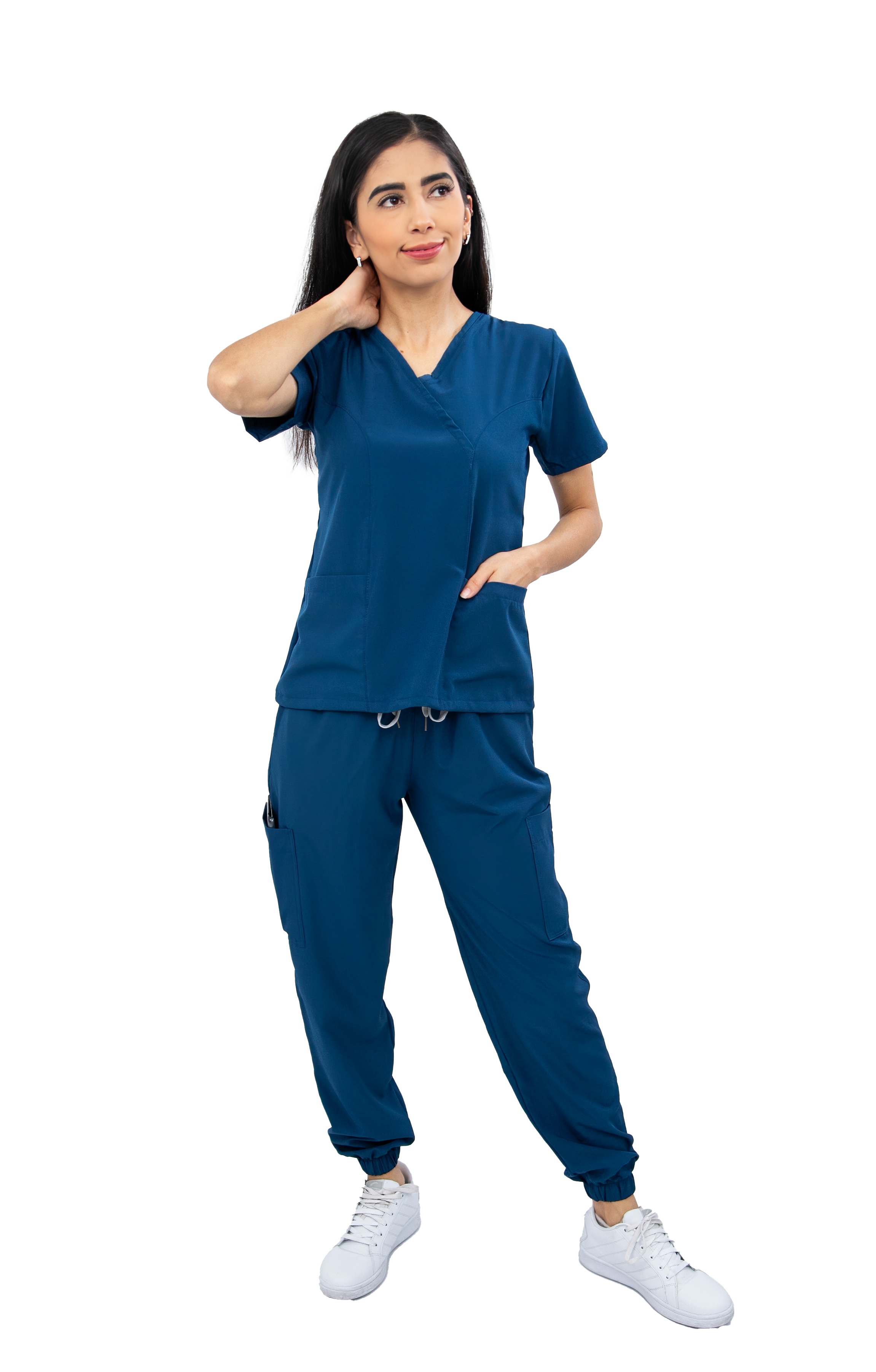 Foto 1 | Uniforme Quirúrgico Jogger Stretch Gretel Kolorum Petróleo