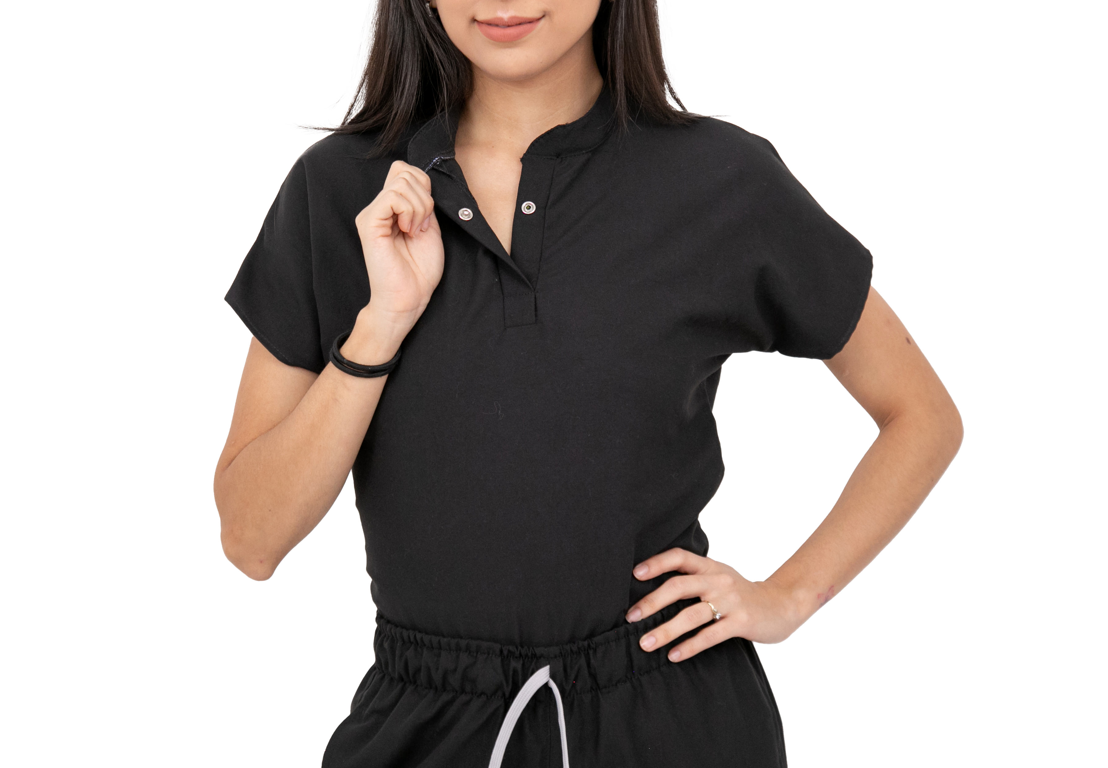 Foto 3 pulgar | Pijama Quirúrgica Jogger Antifluido Stretch Kolorum Negra para Dama