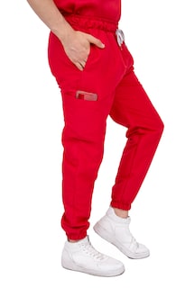 Foto 4 | Pijama Quirúrgica Jogger Antifluido Hombre Kolorum Rojo