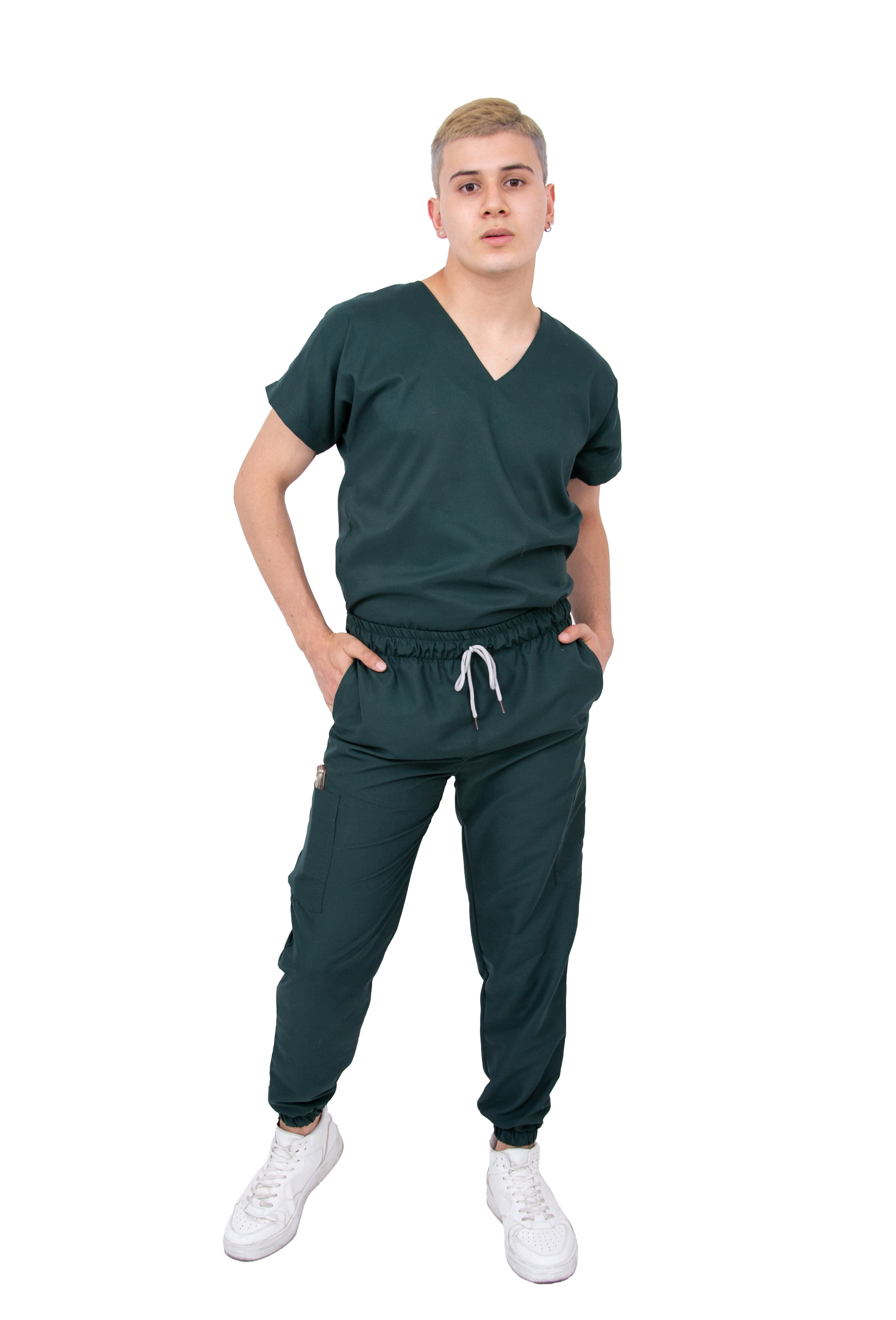 Foto 2 pulgar | Uniforme Quirúrgico Jogger Kolorum Verde para Hombre