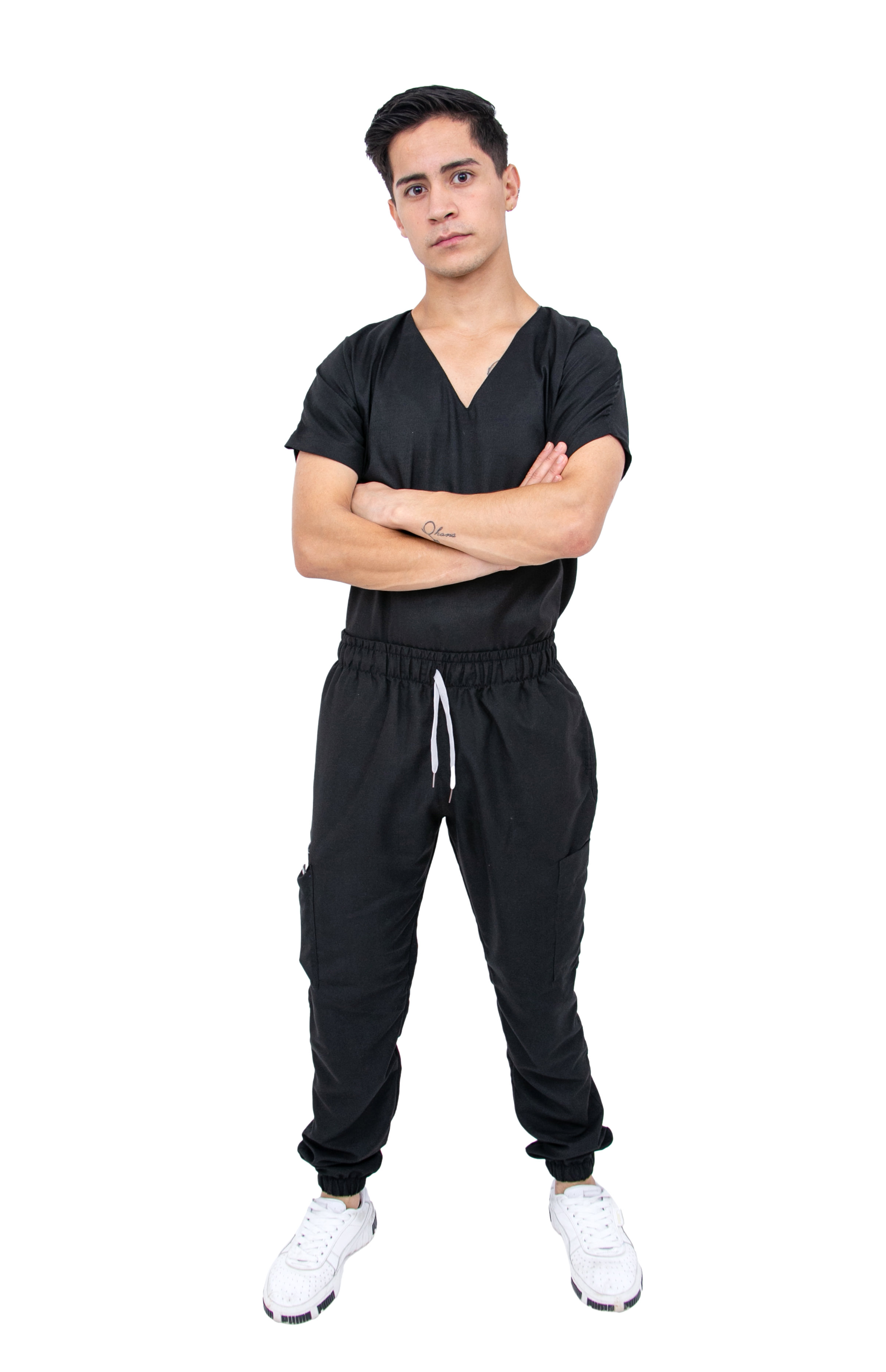 Foto 2 pulgar | Pijama Quirúrgica Jogger Antifluido Hombre Kolorum Negro