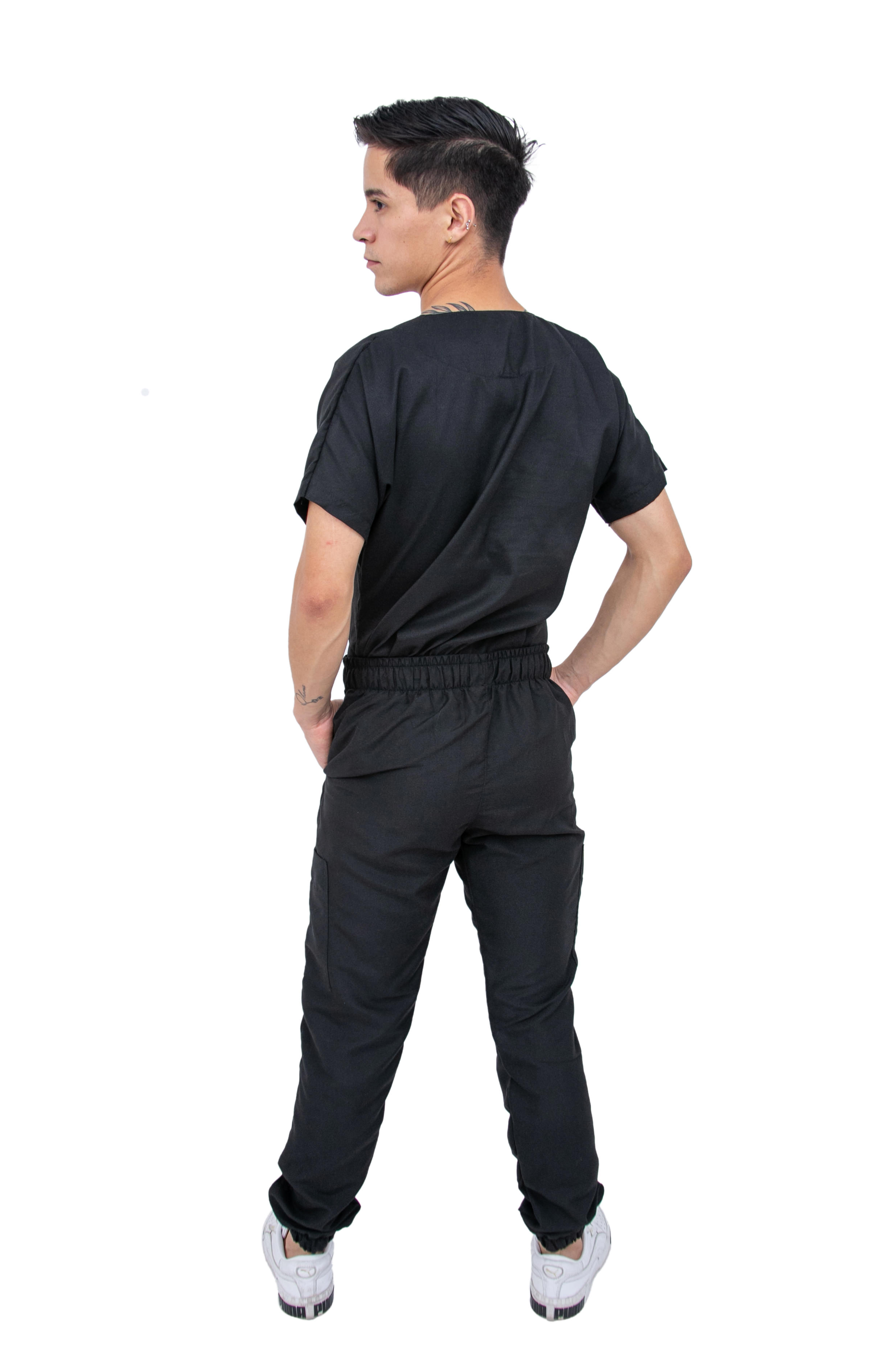 Foto 6 pulgar | Pijama Quirúrgica Jogger Antifluido Hombre Kolorum Negro