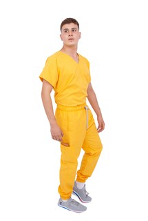 Foto 3 | Pijama Quirúrgica Jogger Antifluido Hombre Kolorum Mango
