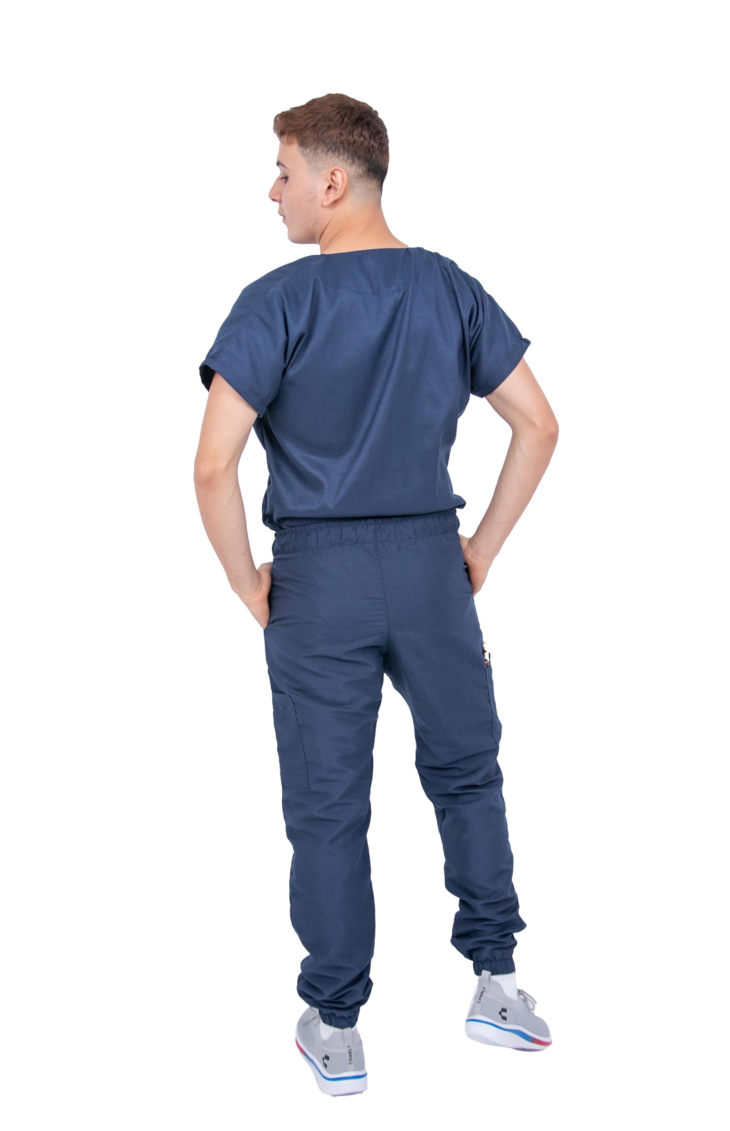Foto 6 pulgar | Pijama Quirúrgica Jogger Antifluido Hombre Kolorum Marino