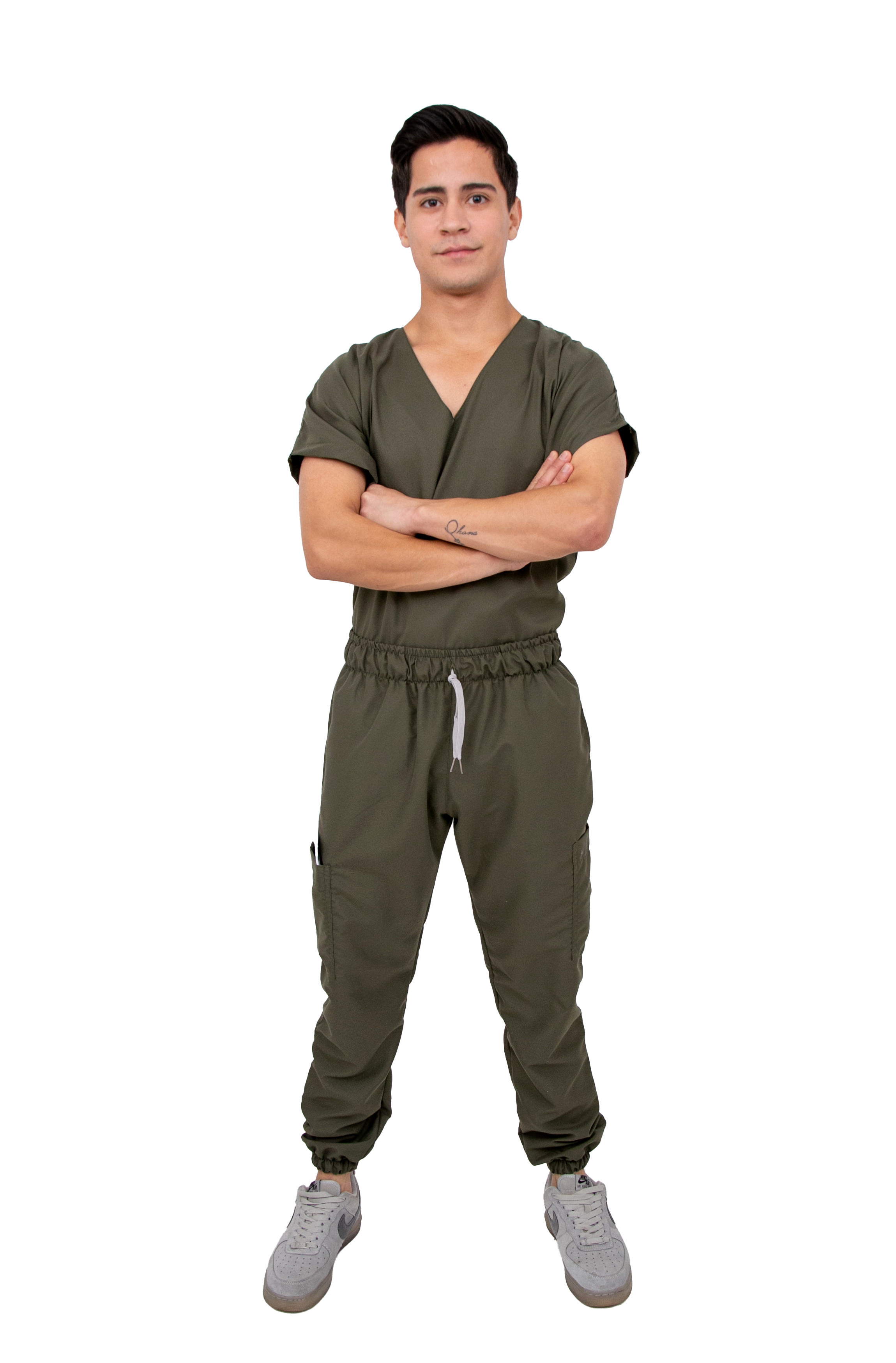 Foto 2 pulgar | Pijama Quirúrgica Jogger Antifluido Hombre Kolorum Militar