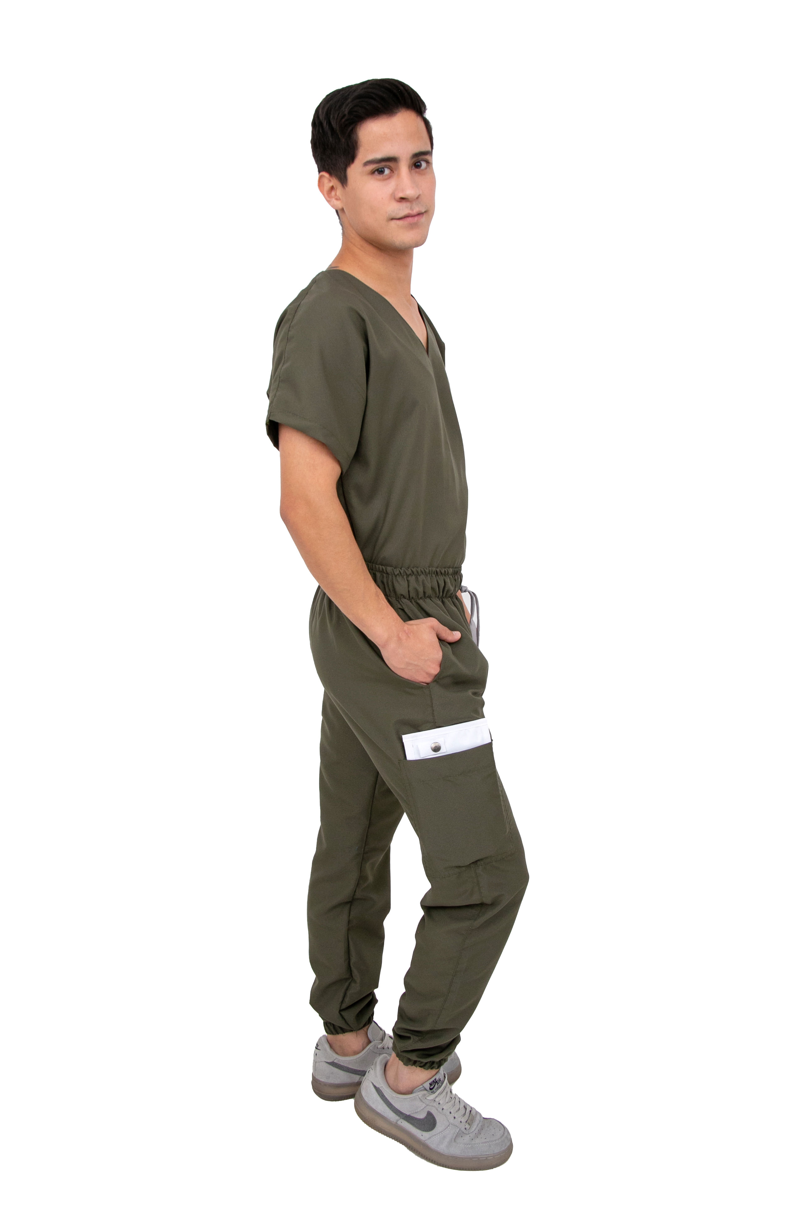Foto 4 pulgar | Pijama Quirúrgica Jogger Antifluido Hombre Kolorum Militar