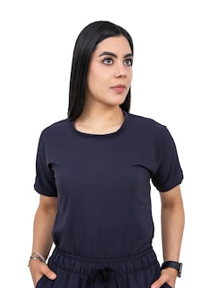 Foto 2 | Uniforme Quirúrgico Stretch Antifluidos Azul Marino para Mujer