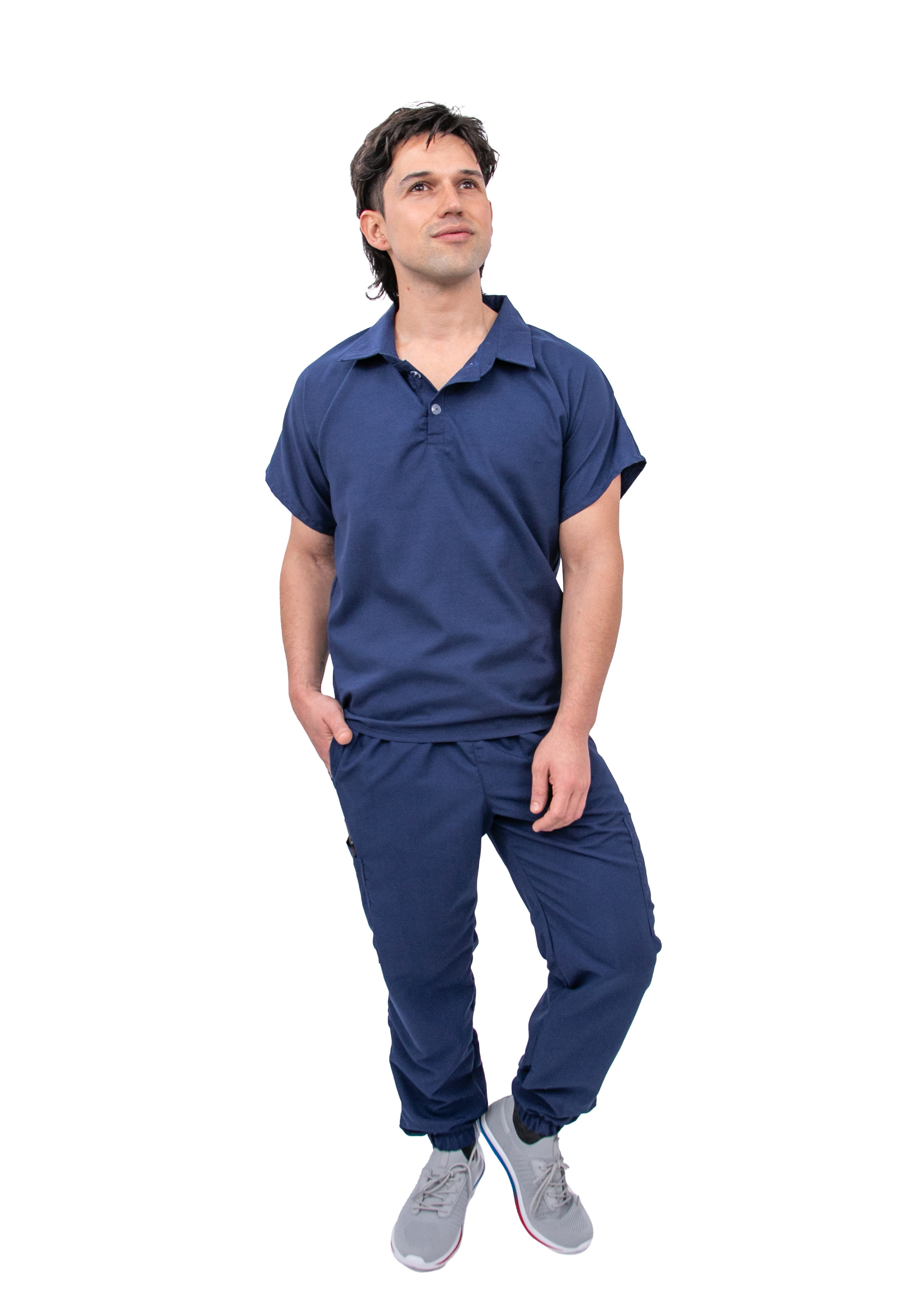 Foto 2 pulgar | Pijama Quirúrgica Jogger Azul para Hombre
