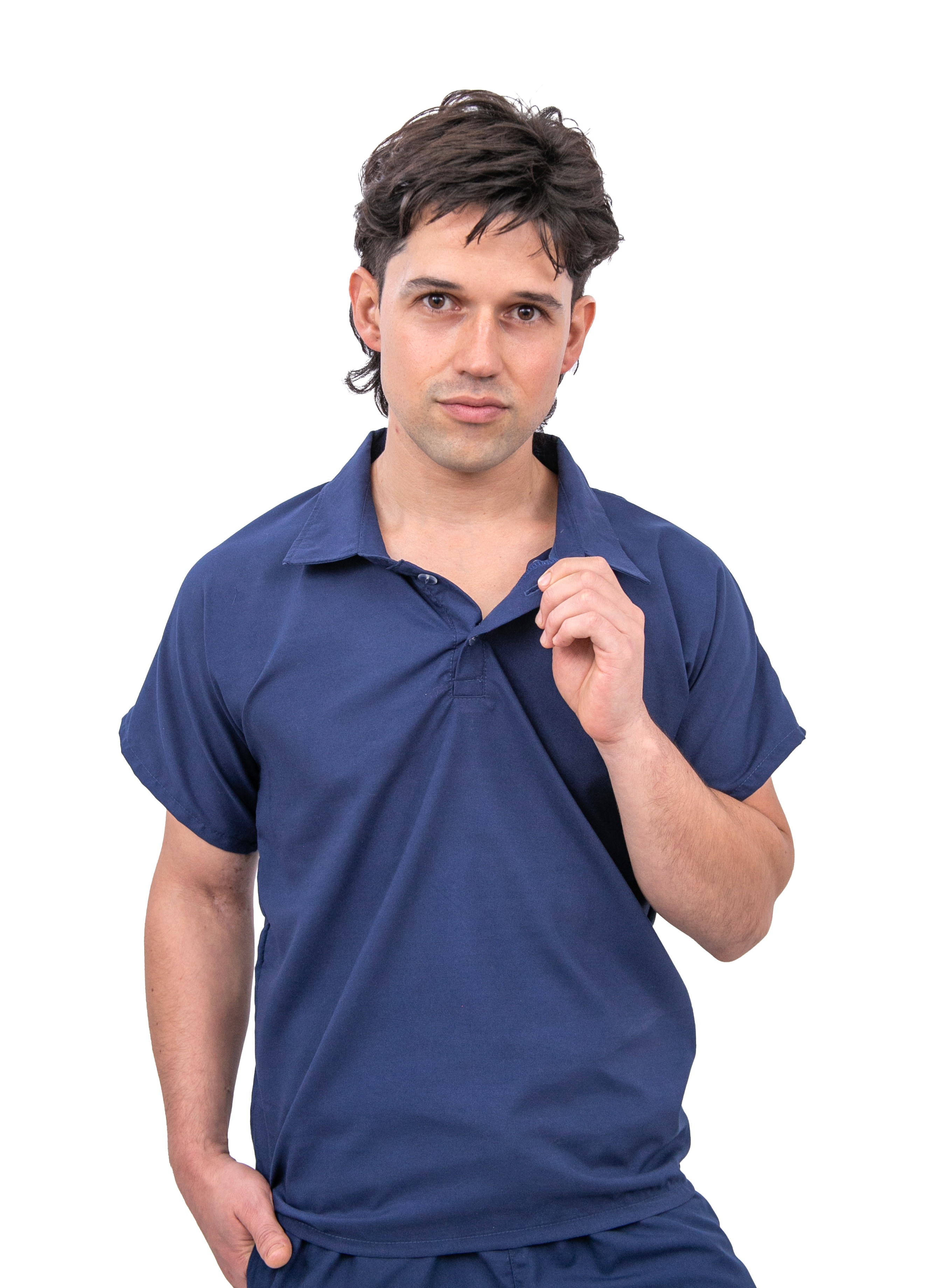 Foto 3 pulgar | Pijama Quirúrgica Jogger Azul para Hombre