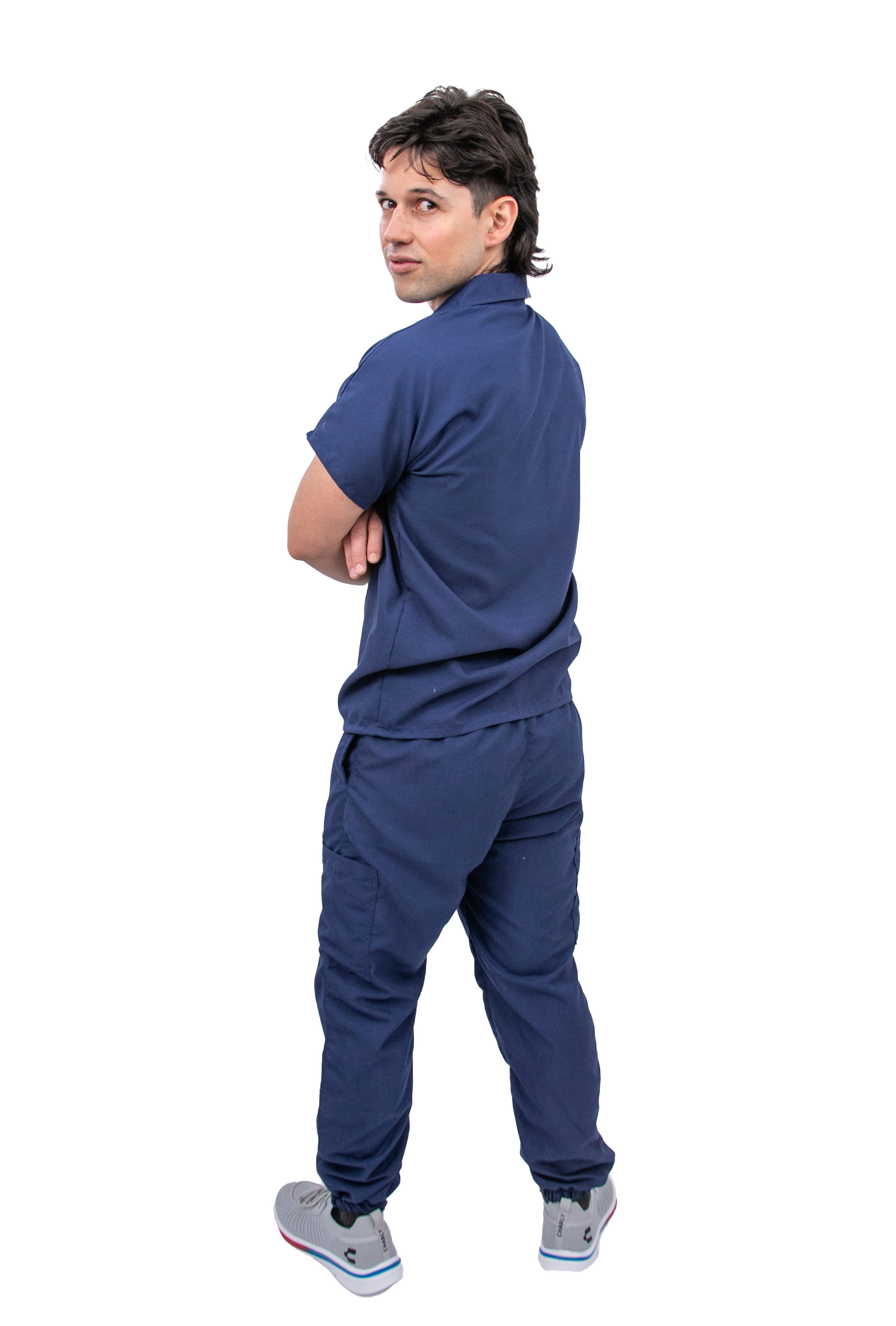 Foto 6 pulgar | Pijama Quirúrgica Jogger Azul para Hombre