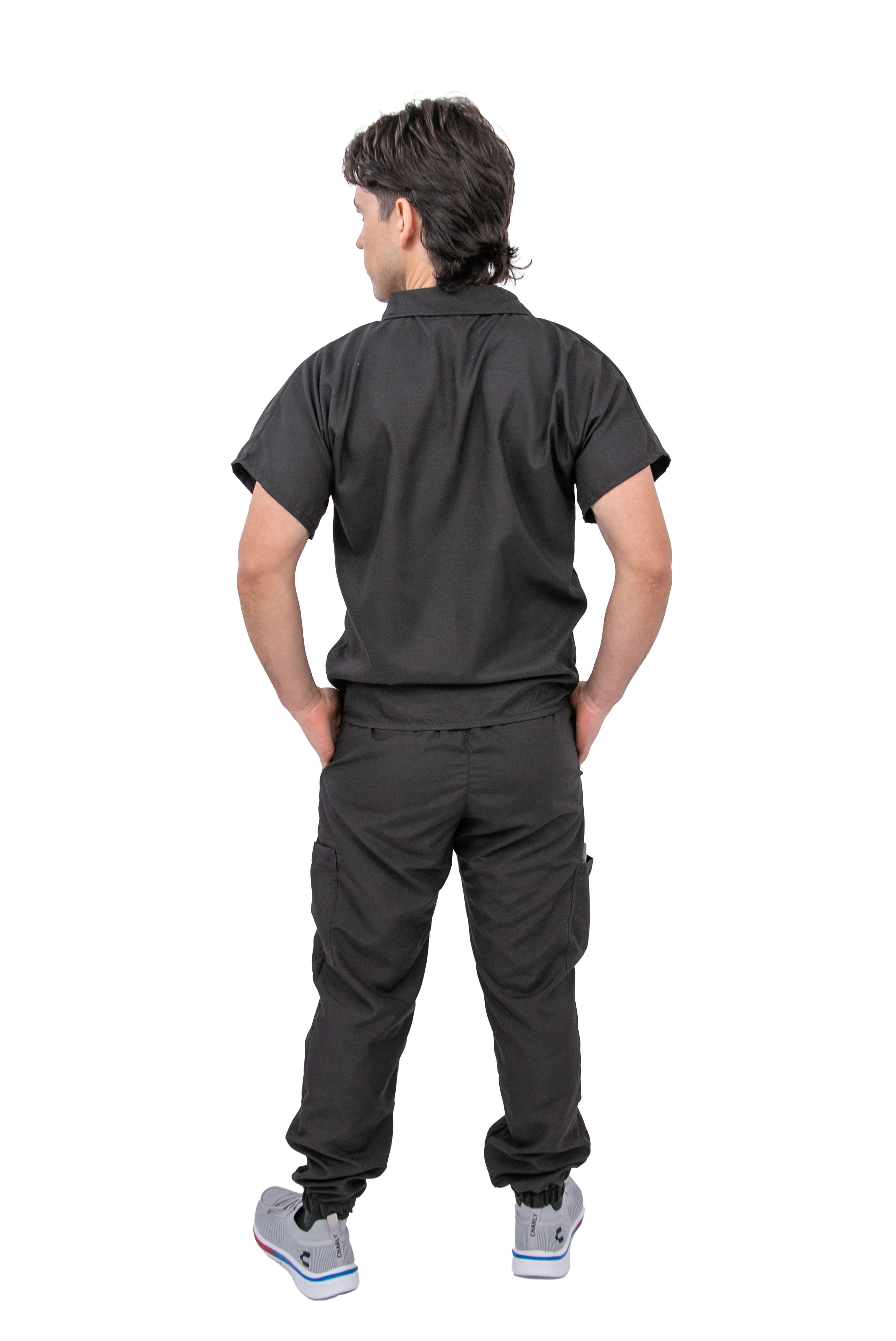 Foto 5 | Pijama Quirúrgica Jogger Negra para Hombre